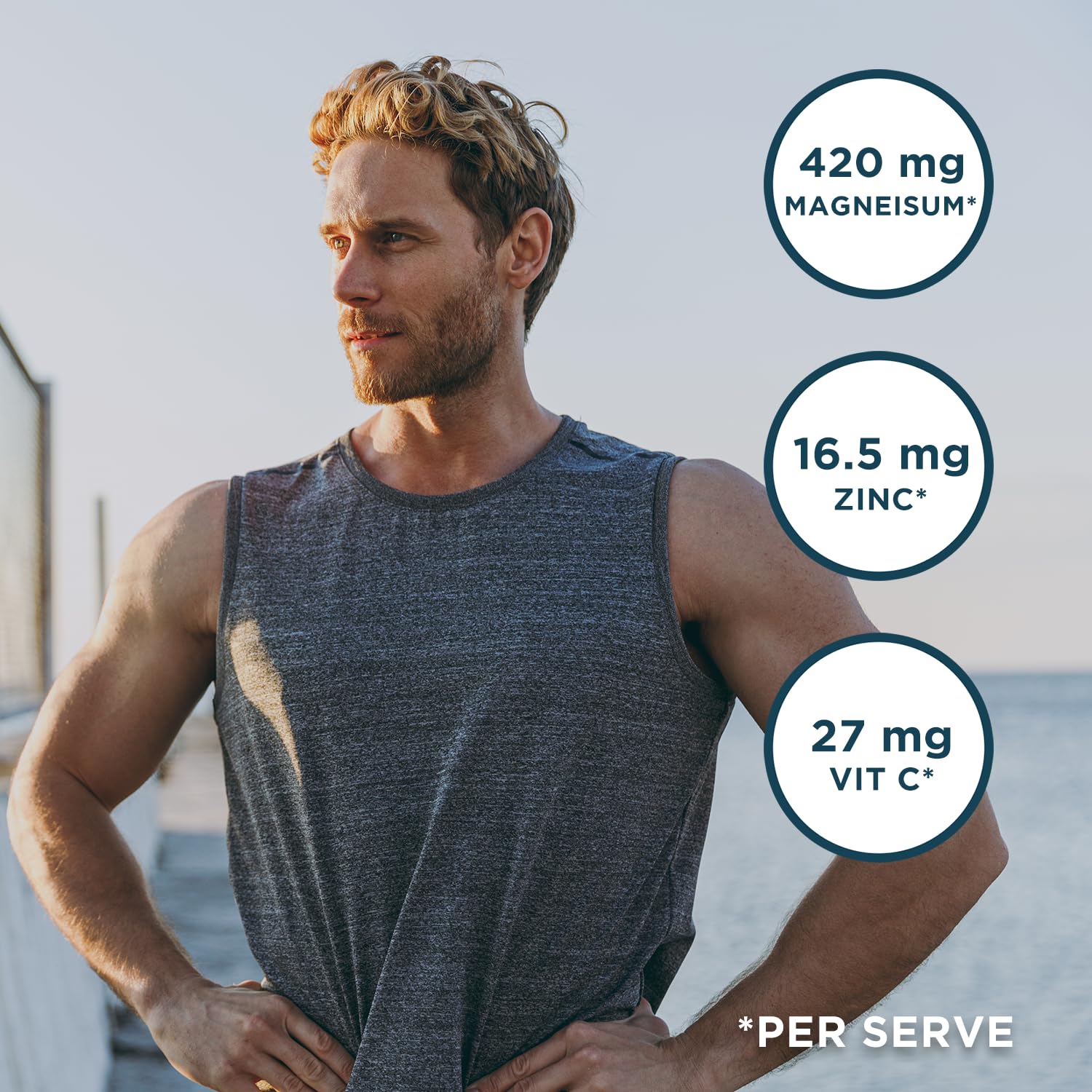 Kinetica Zinc Mg, 90 Capsules, 420 mg Magnesium, 16.5 mg Zinc Vitamins per Serve, 30 Servings. Sleep aid Kinetica