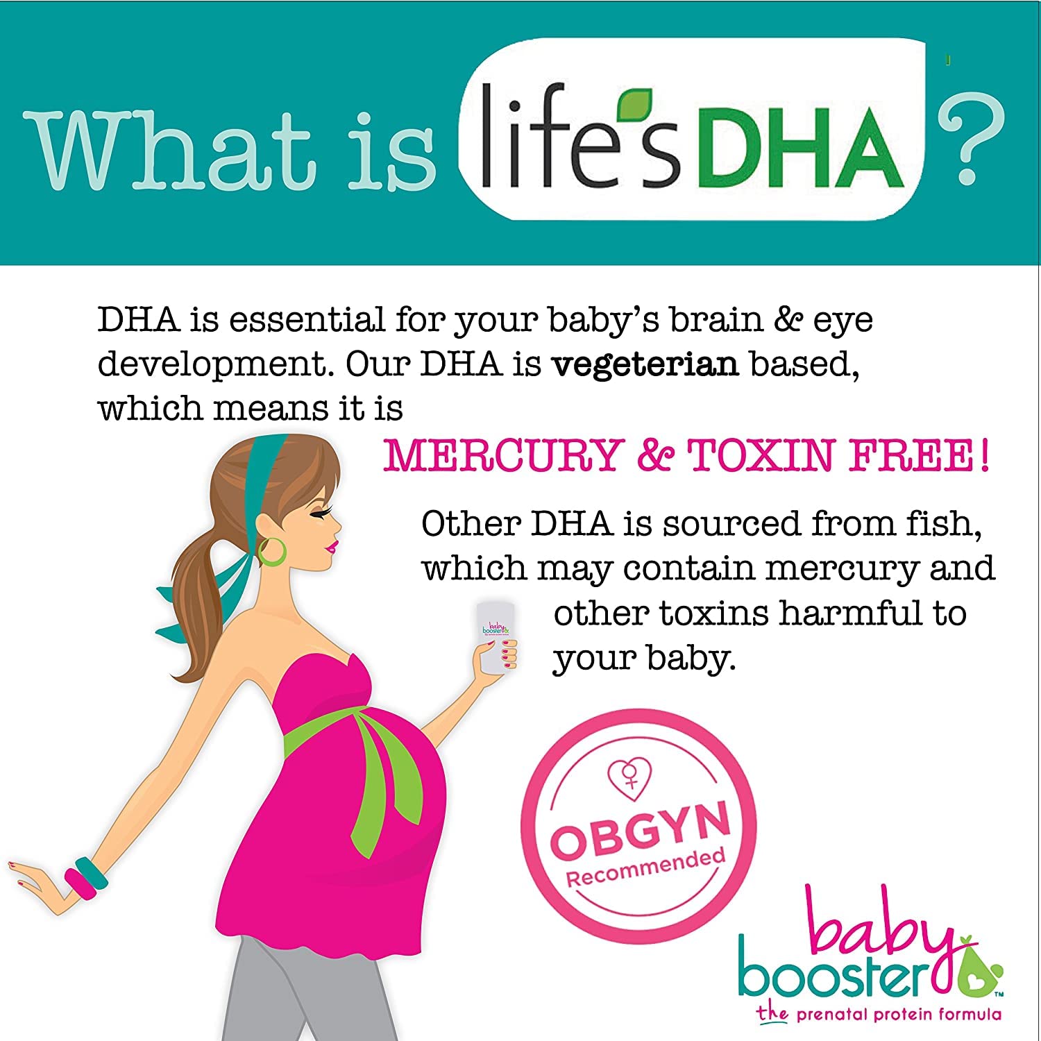 Baby Booster Prenatal Vitamin Supplement Shakes, Tahitian Vanilla and Strawberry Baby Booster