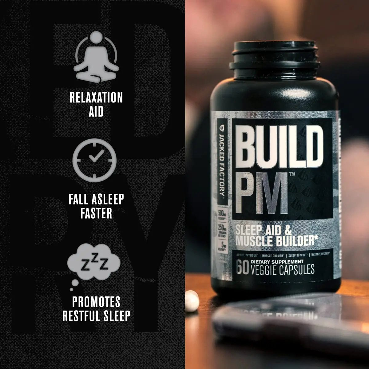 Jacked Factory AM & PM Muscle Building Stack - N.O. XT, Build XT, & Build PM