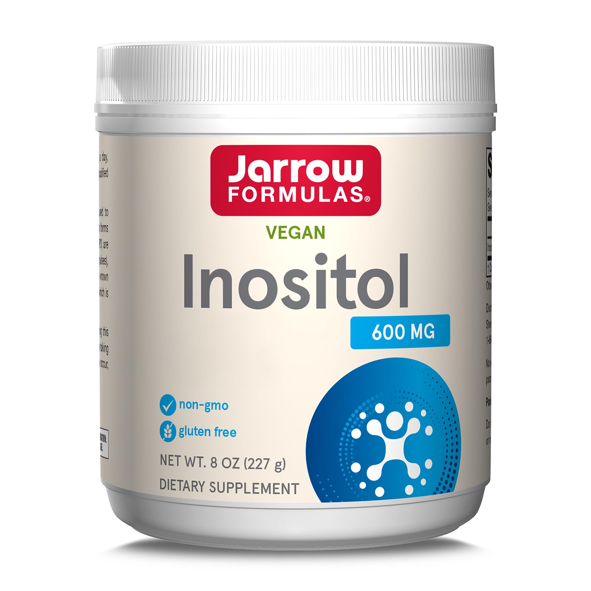 Jarrow Formulas, Inositol, as Myoinositol, High Dose, 227g Vegan Powder, Lab Tested