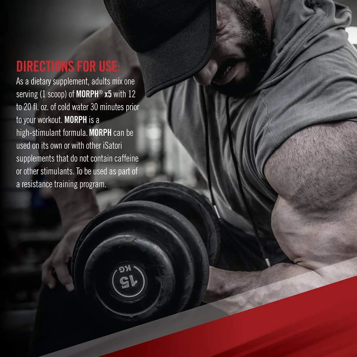 iSatori Morph Xtreme Intense Pre Workout - Bombsicle (20 Servings) Classic Blender Bottle (Clear Bottle with Red Top)