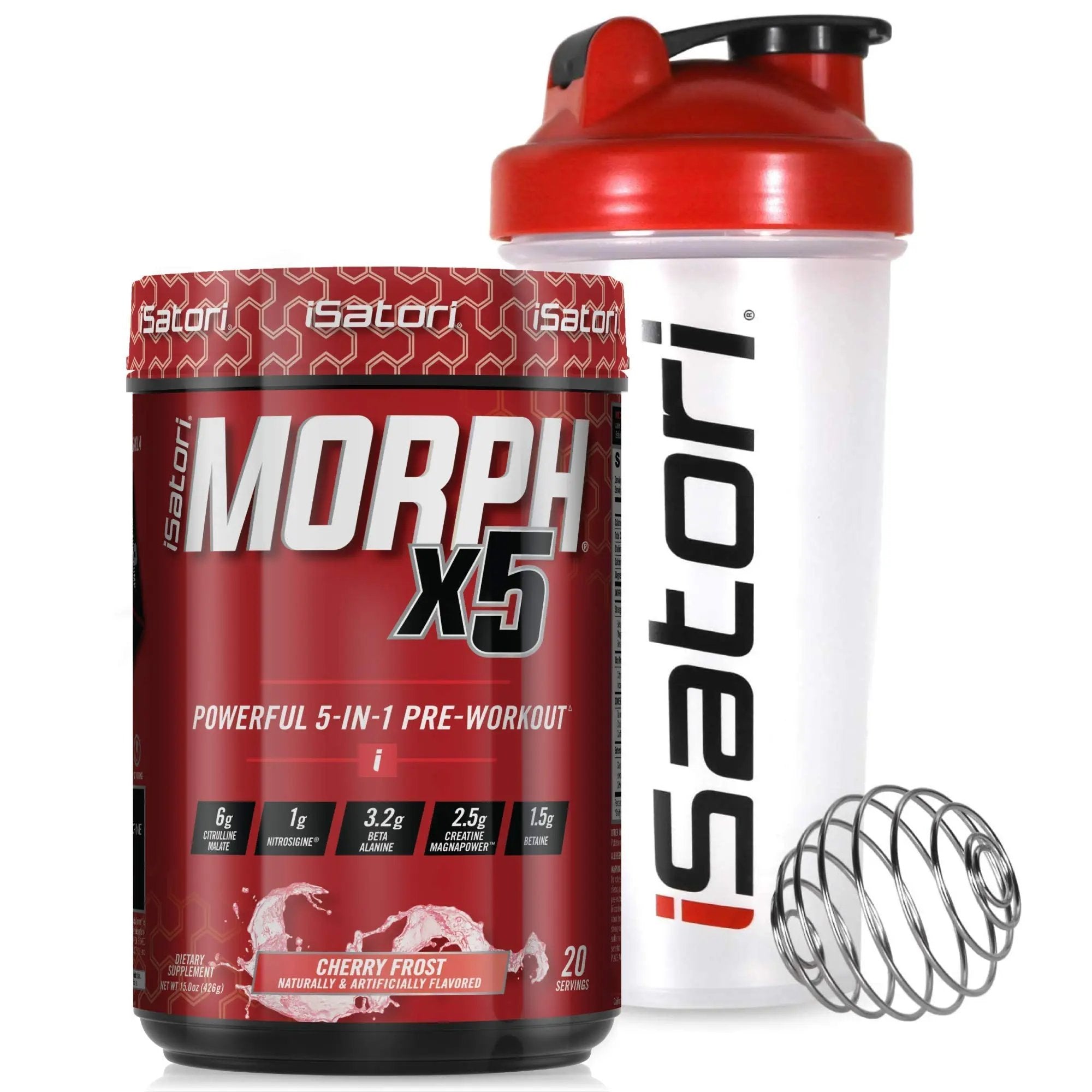 iSatori Morph Xtreme Intense Pre Workout - Bombsicle (20 Servings) Classic Blender Bottle