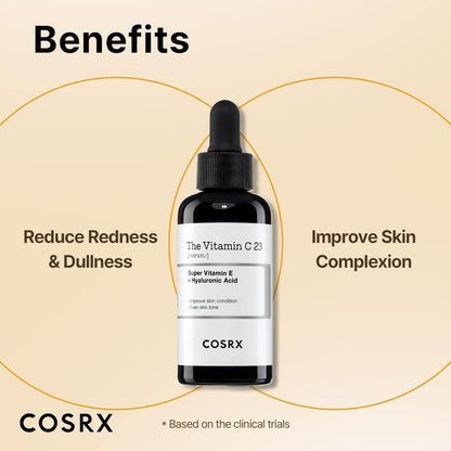 COSRX Pure Vitamin C Serum with Vitamin E & Hyaluronic Acid, Brightening COSRX