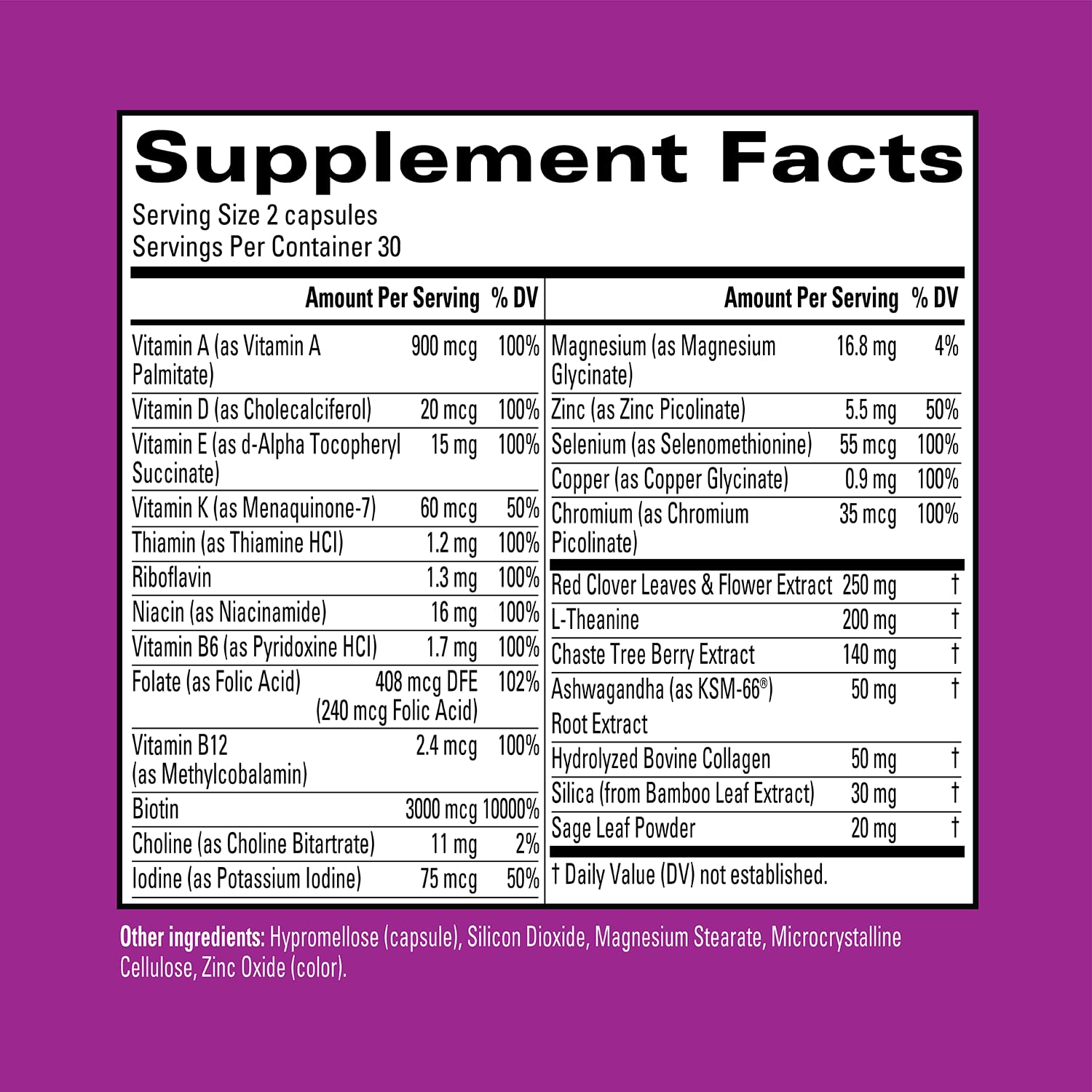 Hyland's Naturals Rock On Menopause + Youthful Skin Care Multivitamin for Women Hyland's