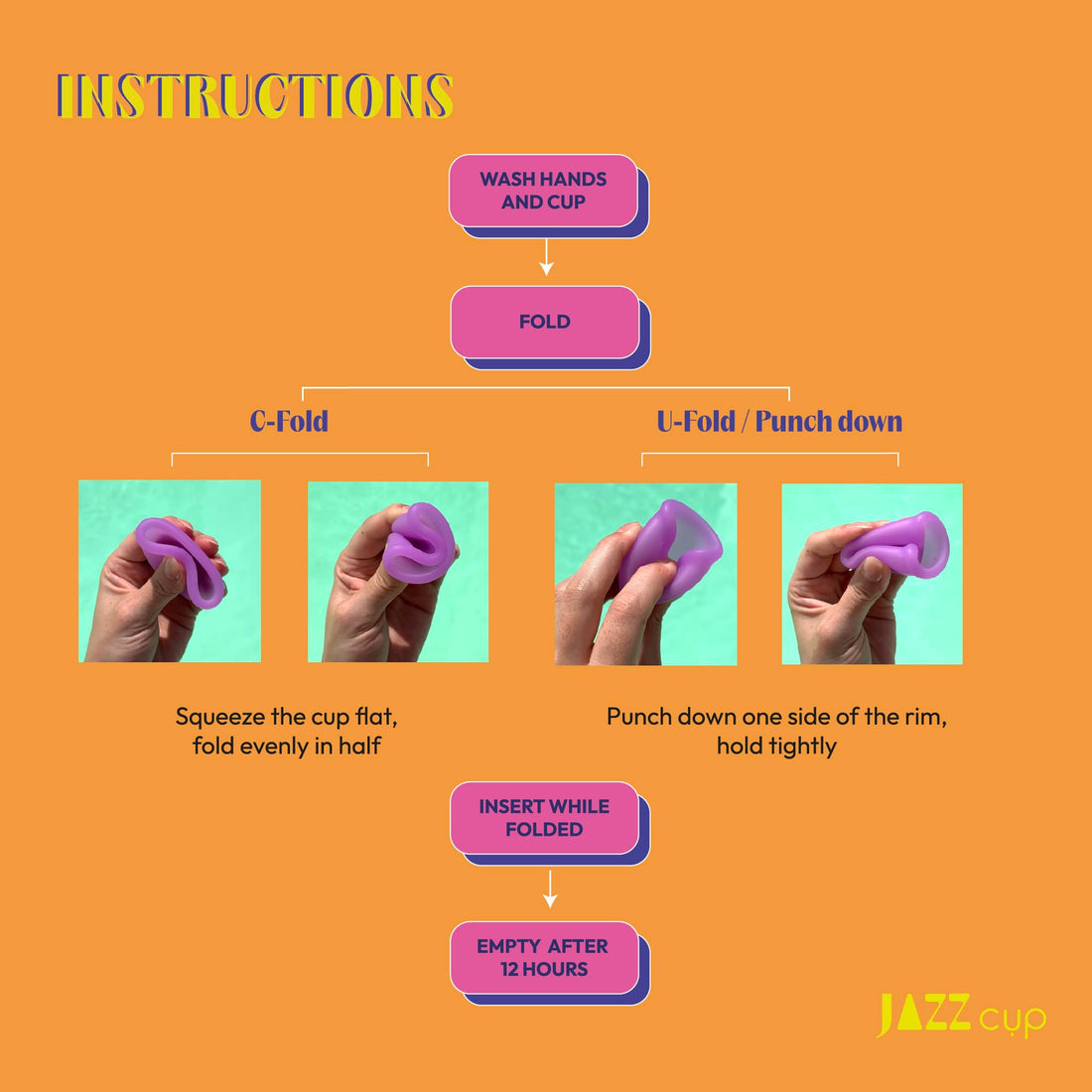 JAZZ Cup Soft Menstrual Cups – with Sterilizer Case & Cotton Pouch – Reusable, 12-Hour Protection