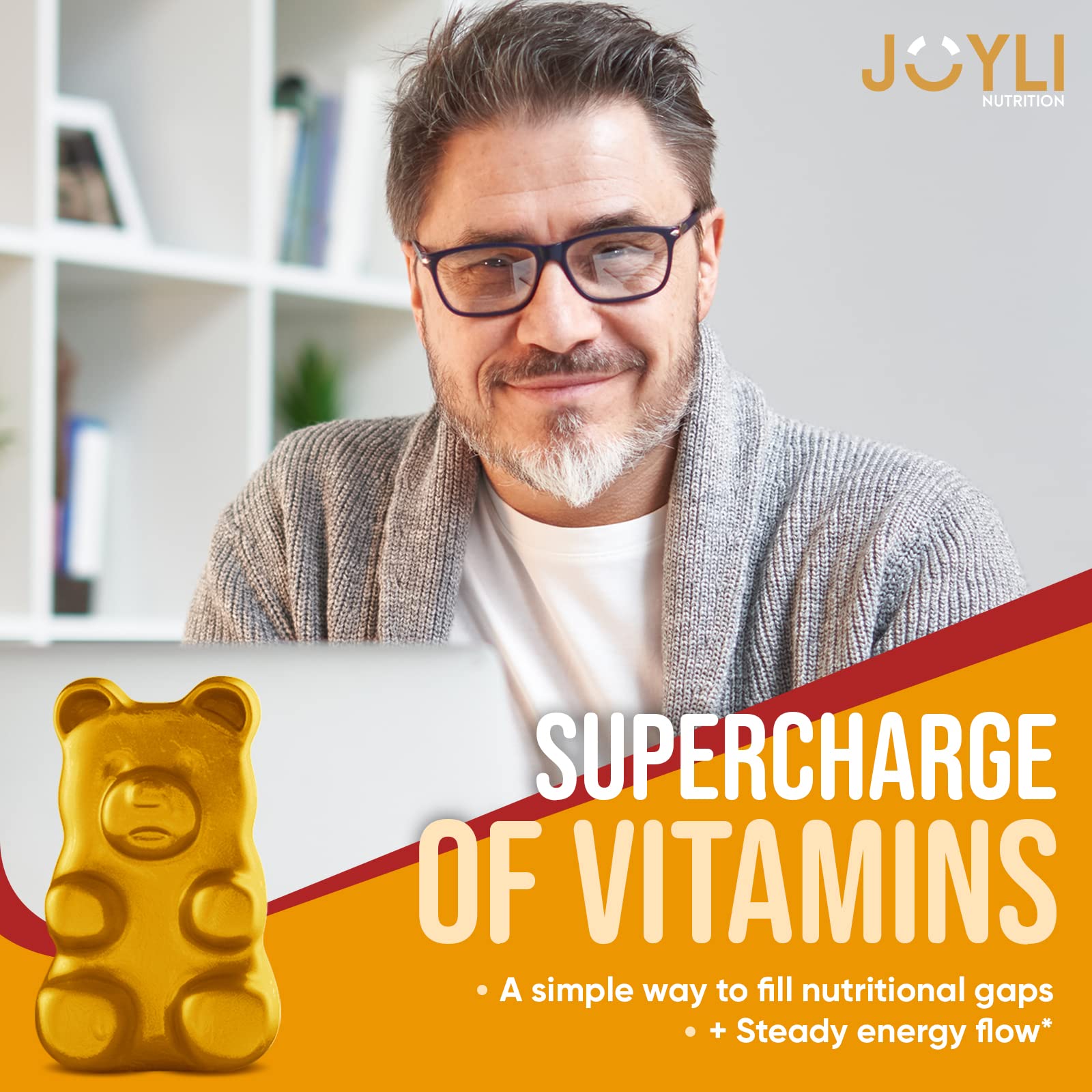 Joyli Superfruit Gummies - Sugar-Free Fruit Multivitamin Gummies for Adults - Natural JOYLI Nutrition