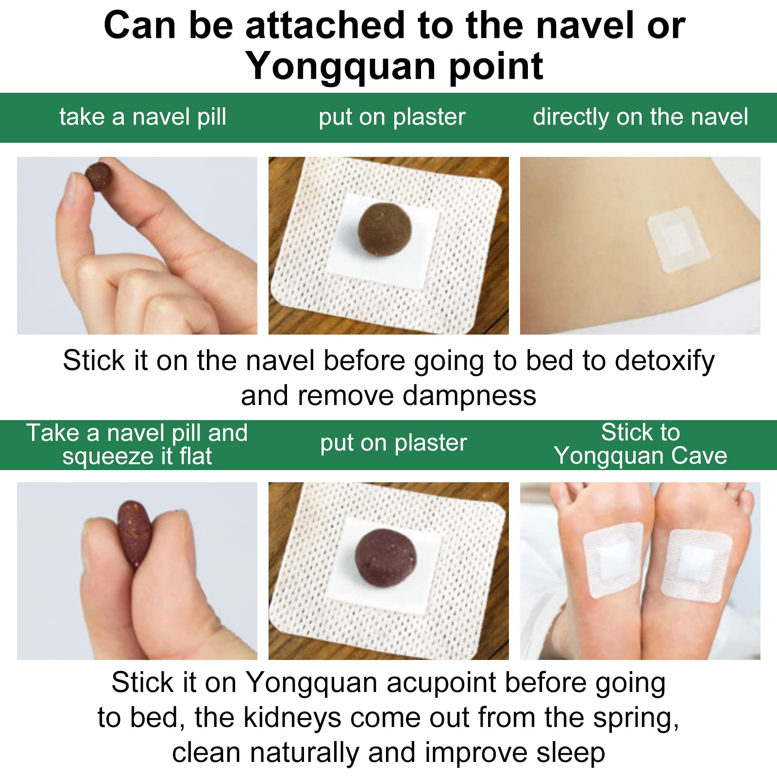 ALIVO 40PCs Mugwort Belly Patch, Mugwort Navel Stickers - Parches para Bajar de Peso ALIVO