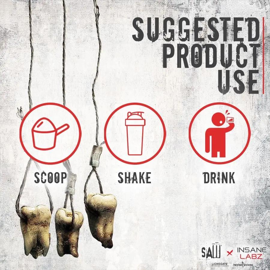 Insane Labz Saw® Bloodbath, Non-Stim Pump Pre Workout Powder with Nitrosigine­®, OxyGold­™, Agmatine Sulfate, L-Citrulline and Betainne Anhydrous, 40 Srvgs (Grape)