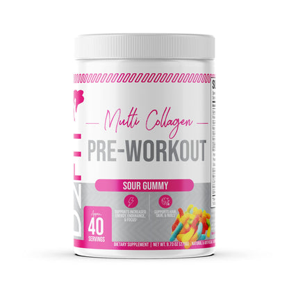 D2Fit (by Jessica Bass Women’s Pre Workout Multi Collagen (2.5g) + Biotin (150mcg)