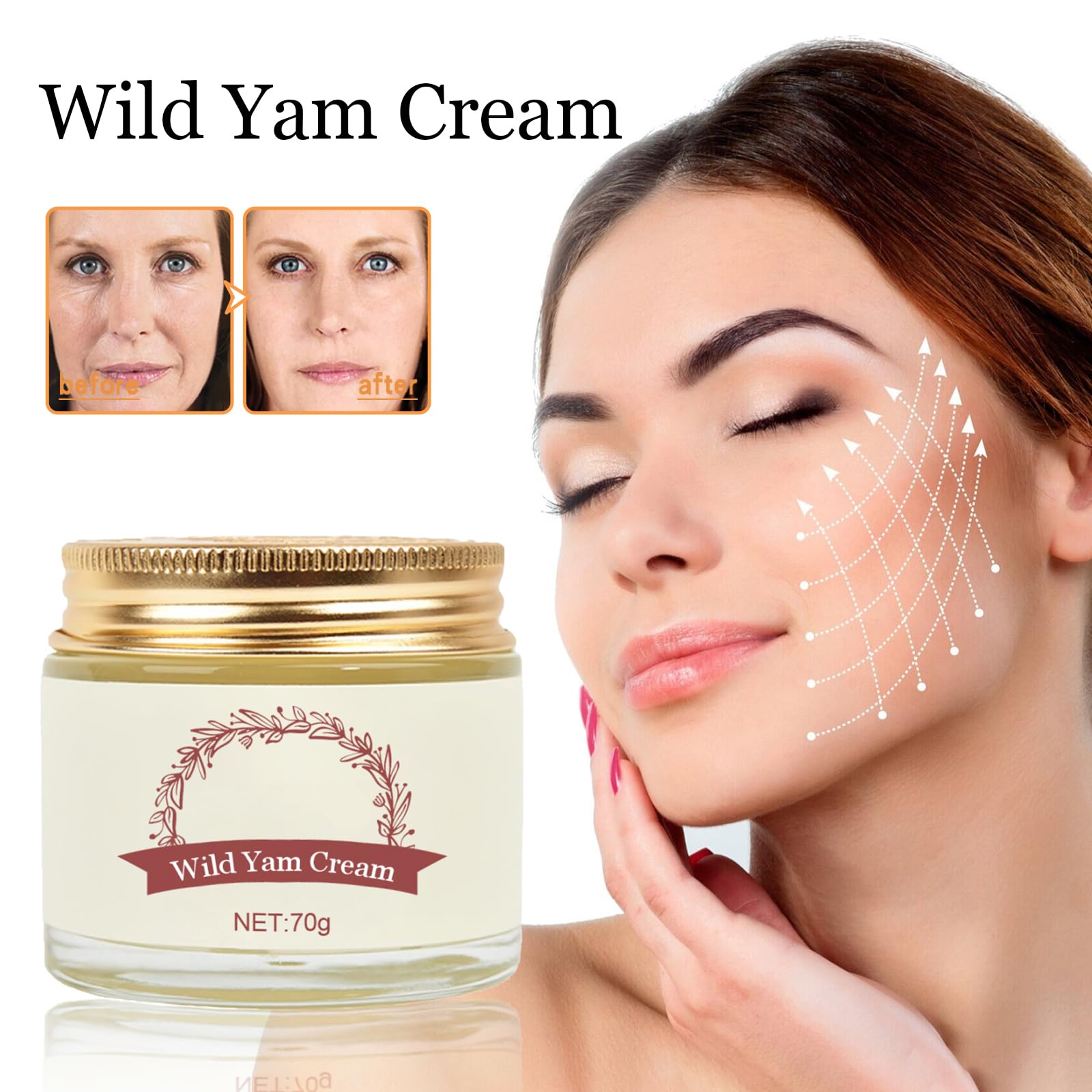 YIIORAUP Wild Yam Cream, Annas Wild Yam Cream Organic for Hormone Balance, Women'S Organic YIIORAUP