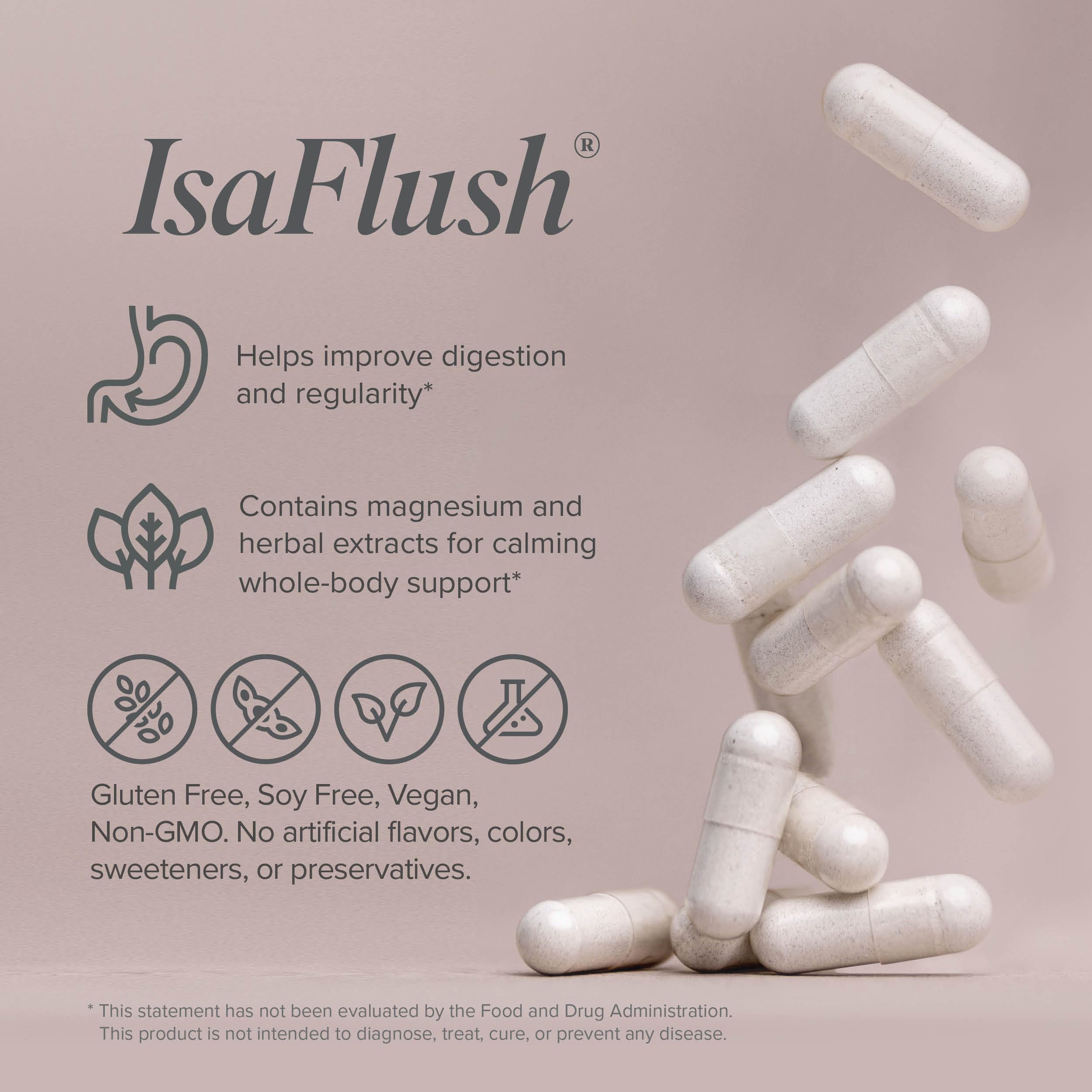 Isagenix IsaFlush - Gentle Digestive Support with Balanced Minerals Encouraging Isagenix
