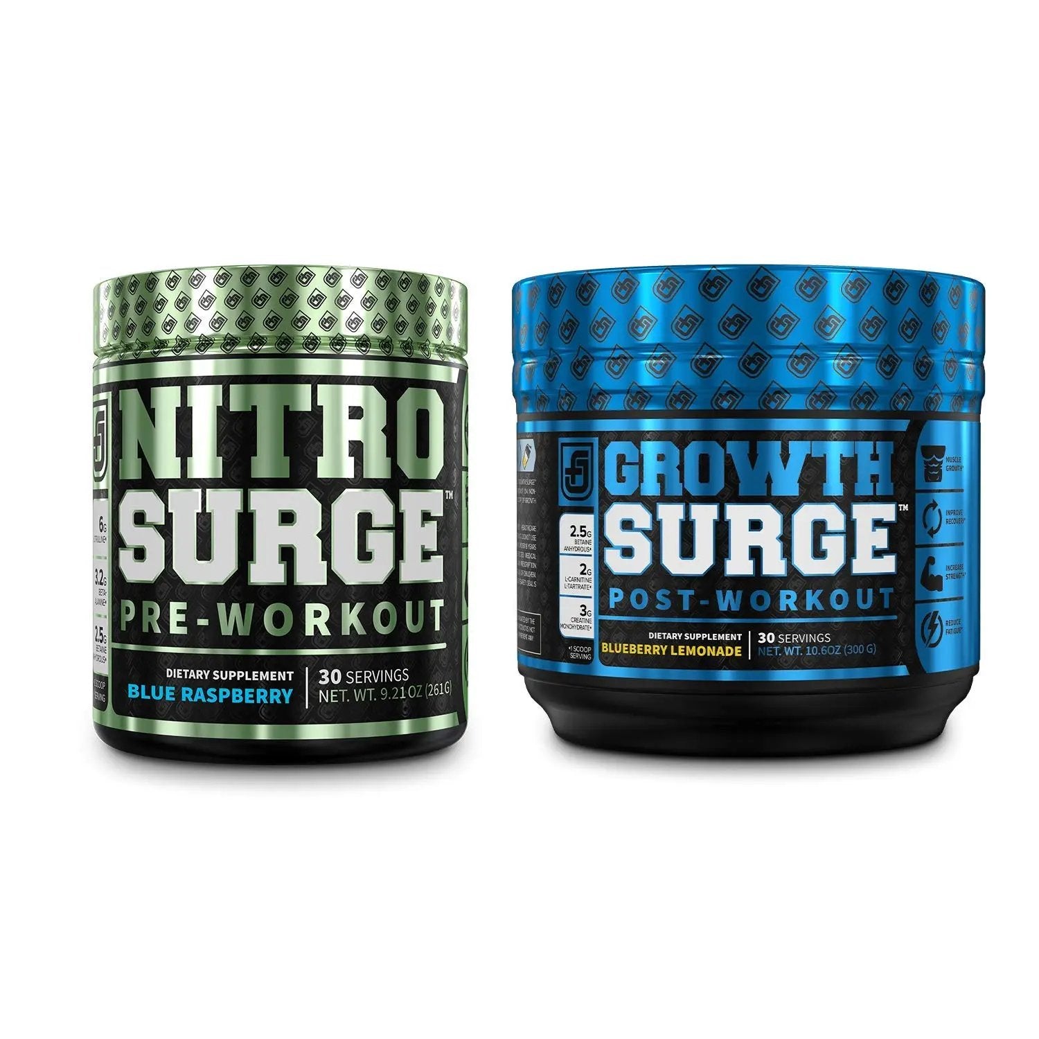 Jacked Factory NITROSURGE Pre Workout Supplement, Growth Surge Post Workout Muscle