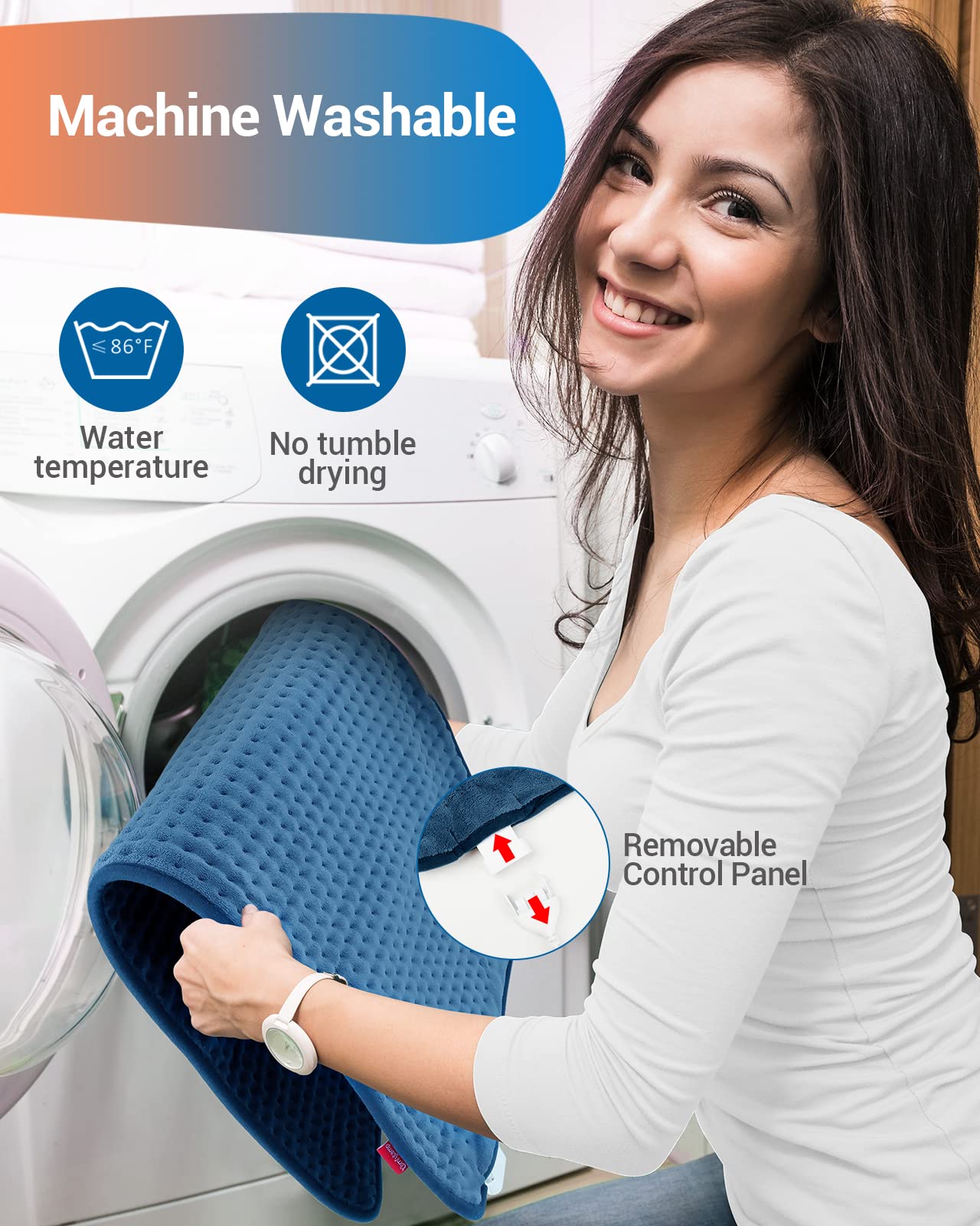 Comfytemp Heating Pad for Back Pain Relief - FSA HSA Eligible Extra Large Heating Pad XXL