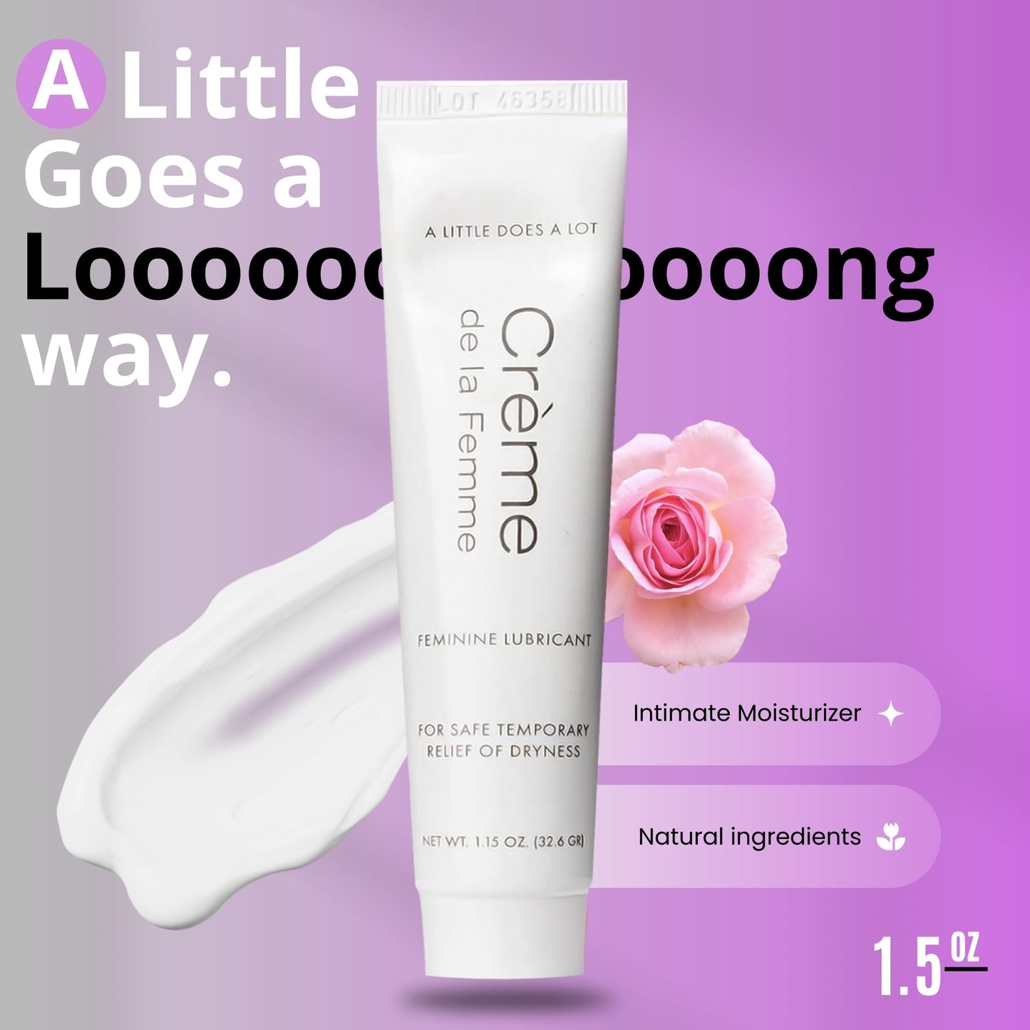 Crème De La Femme Daily Vaginal Moisturizing Cream for Long-Lasting Relief from Feminine Dryness