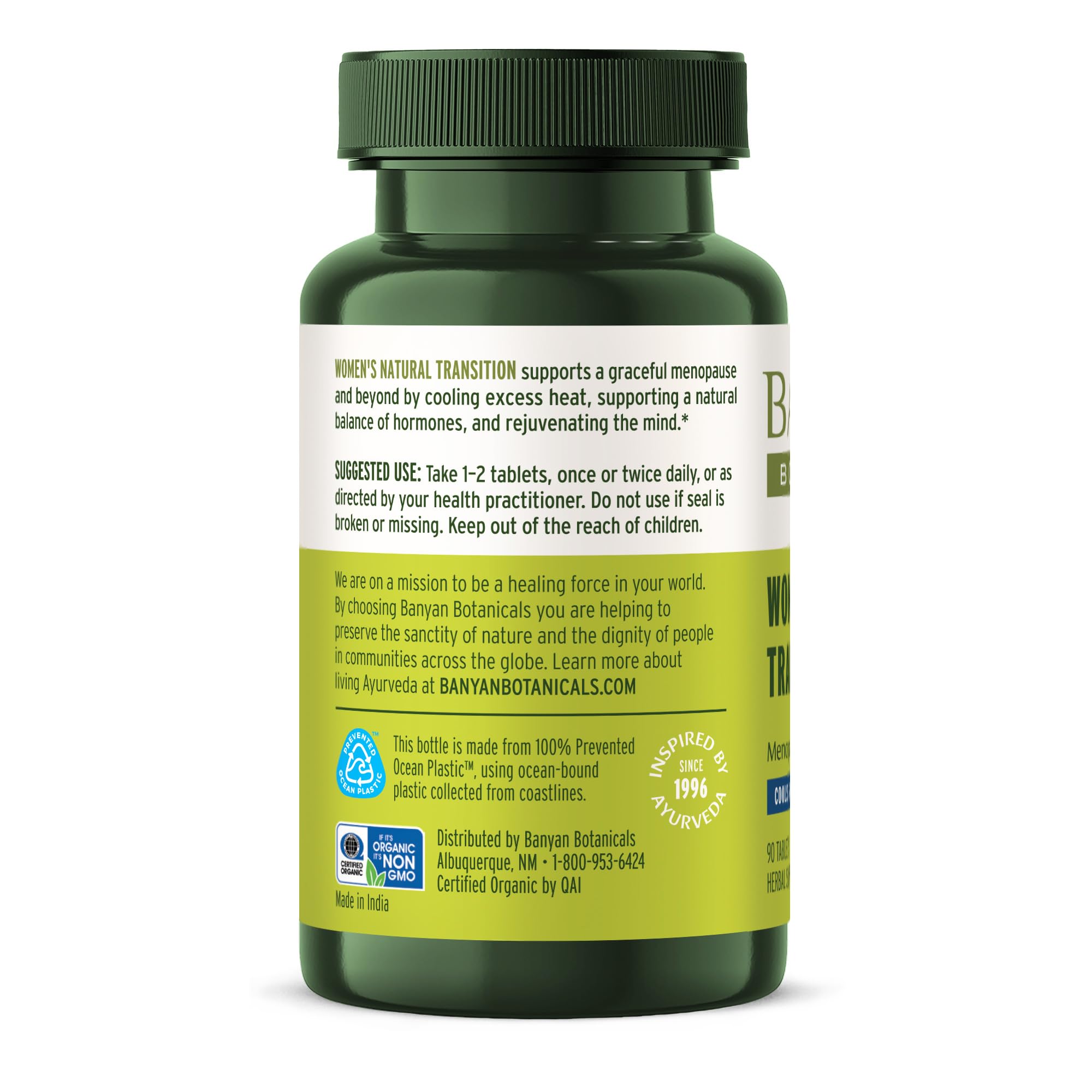 Banyan Botanicals Women’s Natural Transition – Organic Menopause Supplement Banyan Botanicals
