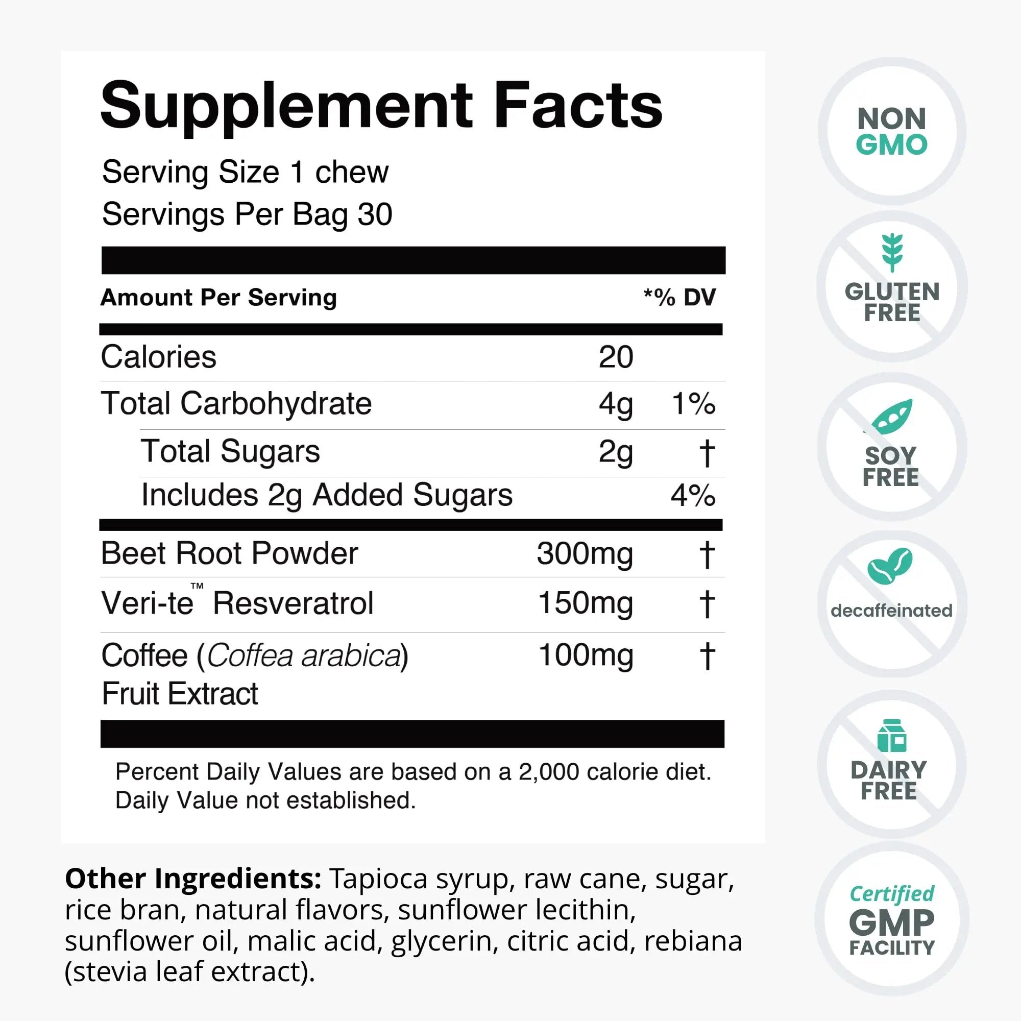 humanN SuperBeets SuperBeets Heart Chews & Memory + Focus Chews & Neo40 Daily Bundle