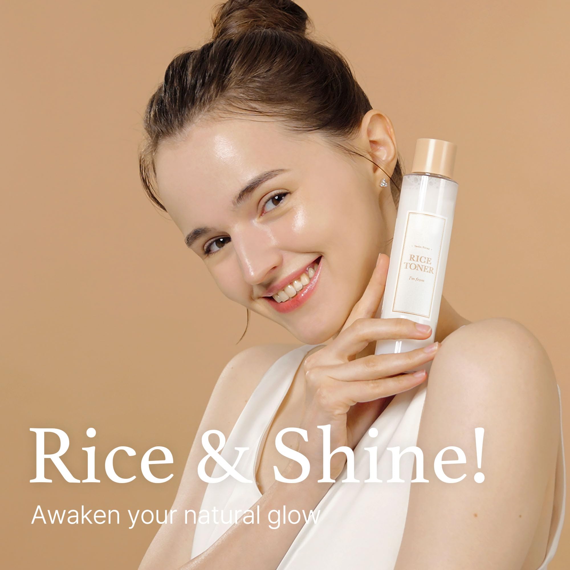 I'm From Rice Toner, 77.78% Rice Extract from Korea, Glow Essence with Niacinamide I'm from
