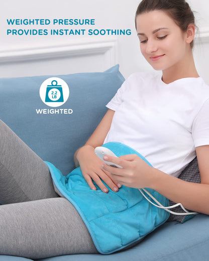 Comfytemp Weighted Heating Pad for Back Pain Relief, FSA/HSA Eligible 2.2lb Electric Heating
