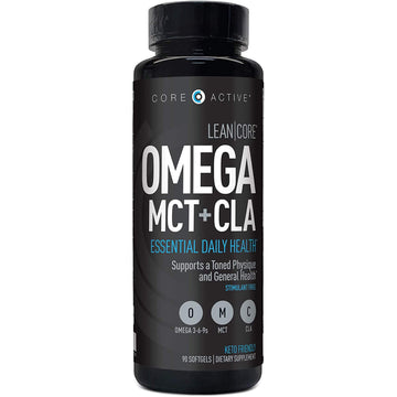 Lean CORE Omega MCT + CLA - Stimulant Free Health Formula, Lean Muscle & Toned 