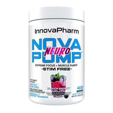 InnovaPharm NOVAPUMP Neuro (BlackBerry Mojito) Powder - 14.5 Ounces
