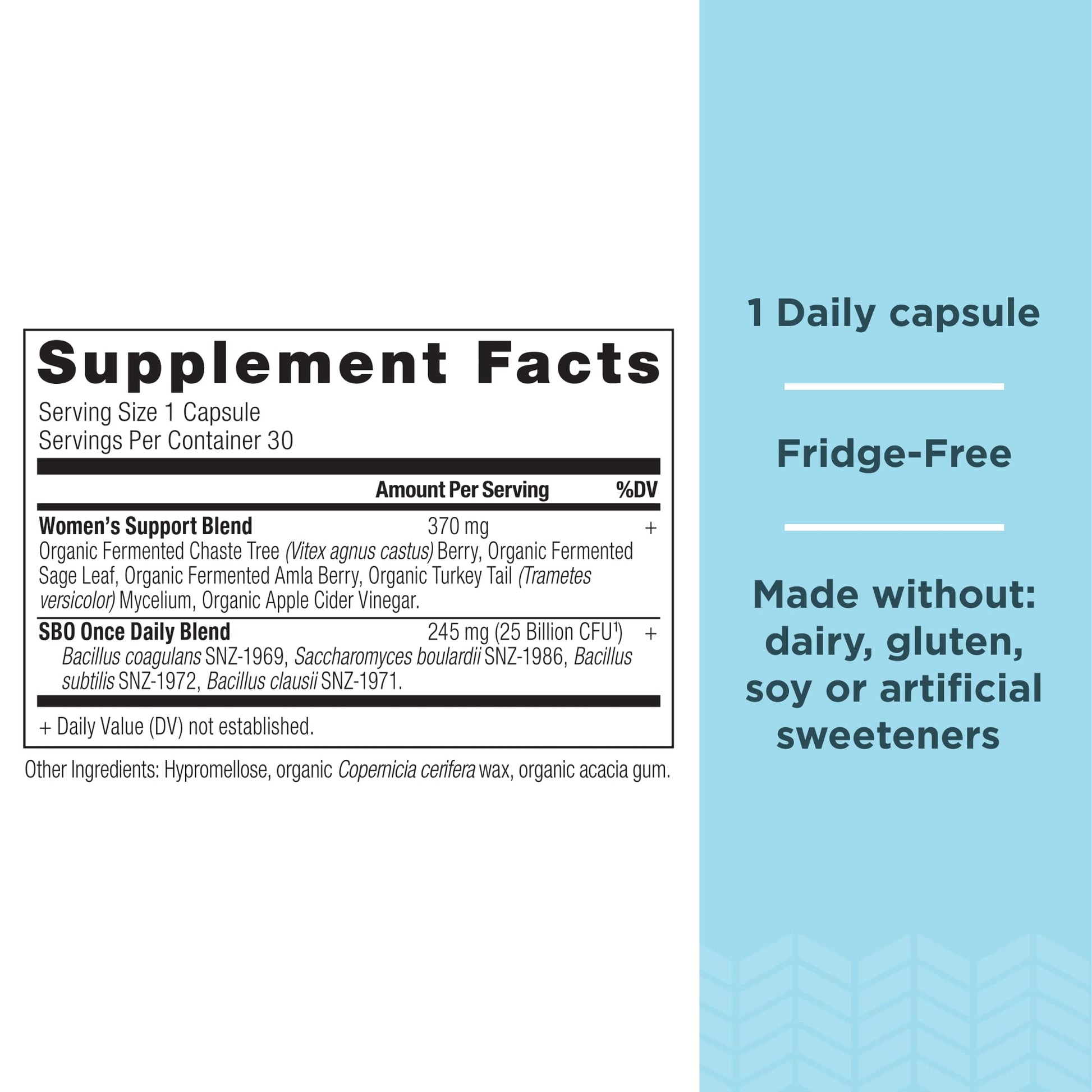 Ancient Nutrition Probiotics for Women, Once Daily Women's Probiotics 30ct, Digestive Support Ancient Nutrition