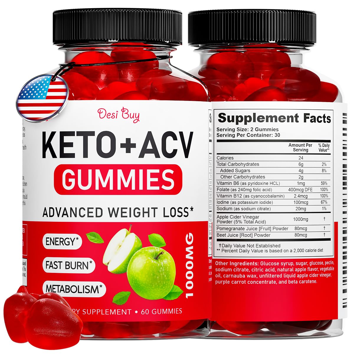 Desi Buy Keto ACV Gummies Advanced Wеight Lоss, Boost Metаbolism with Apple Cider