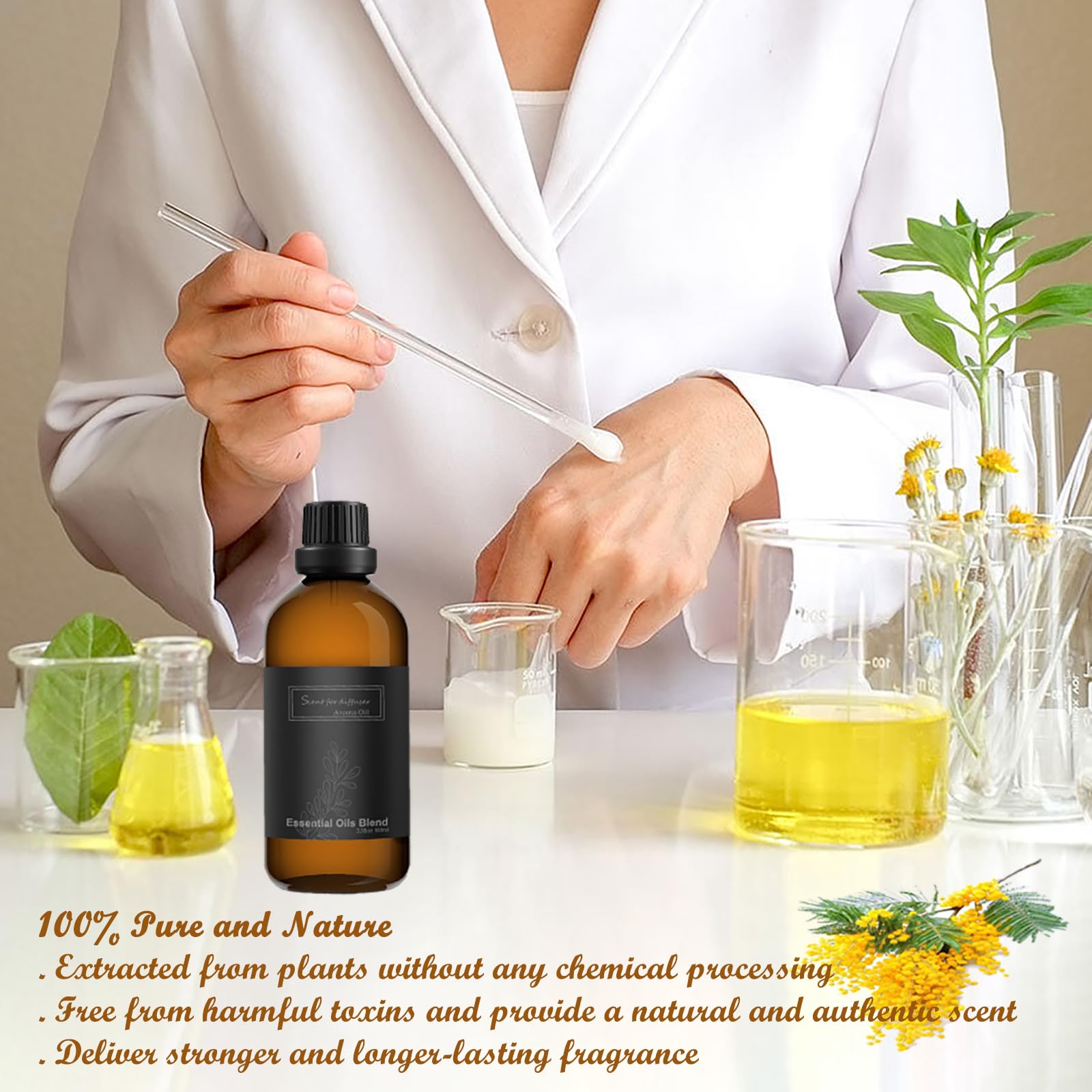 Homnas White Tea Essential Oil 100ML, Hotel Collection 100% Pure and Natural Aromatherapy Oil homnas