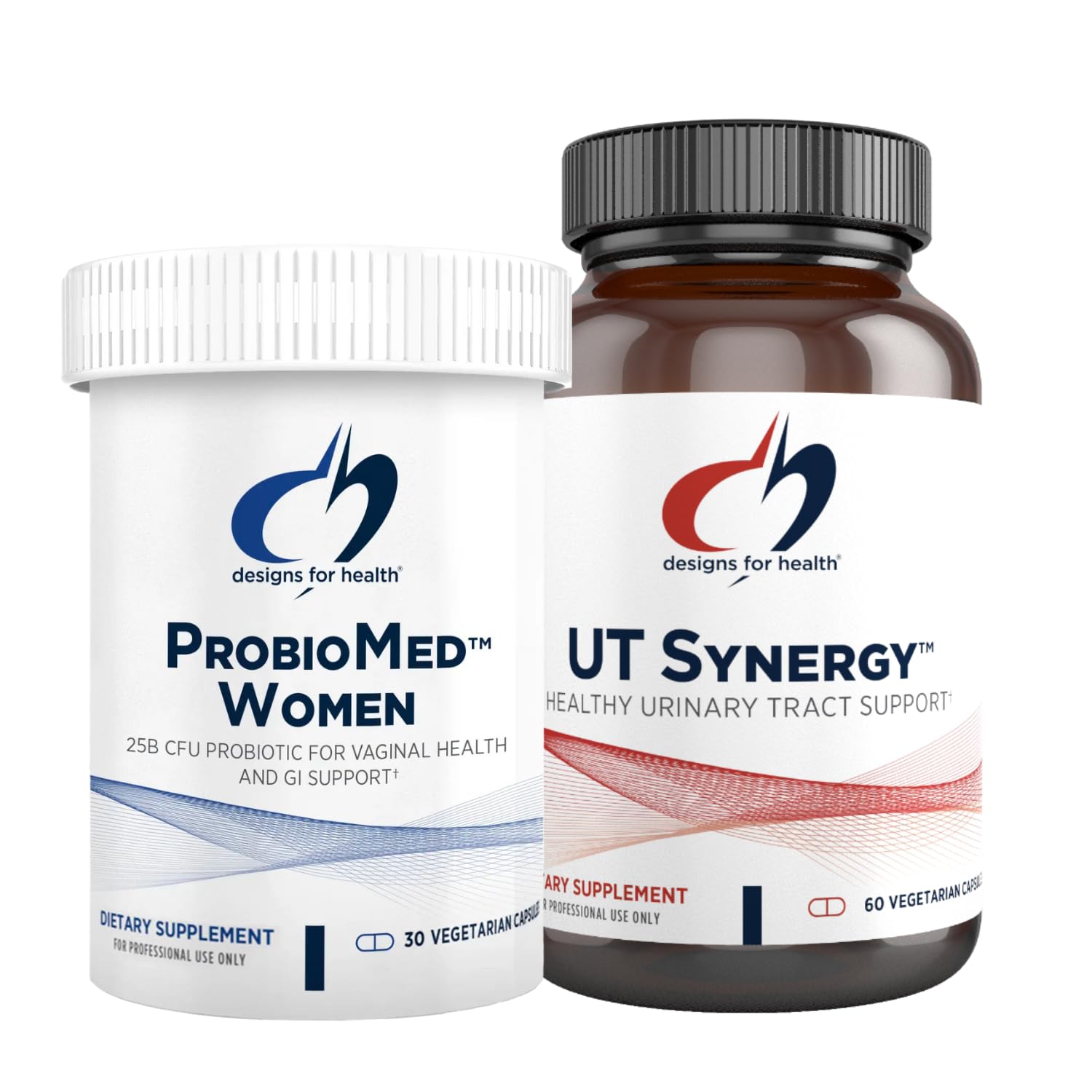 Designs for Health Vaginal Probiotic & UT Support Bundle - ProbioMed Women Probiotic