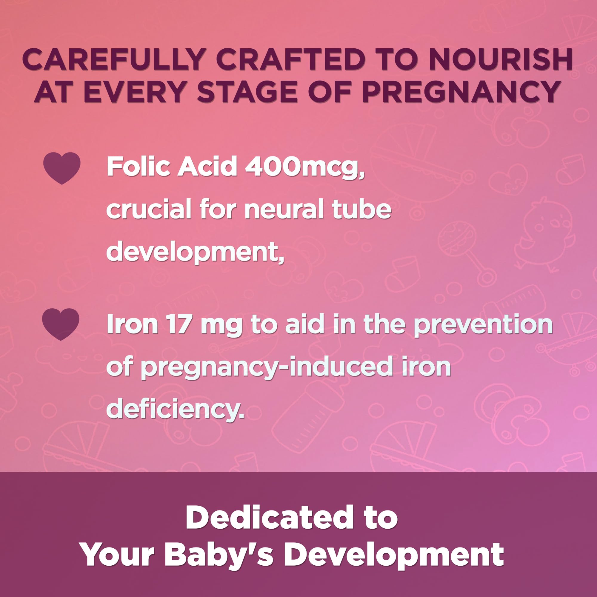 Amvilab Prenatal Multivitamin - One Serving a Day with All Essential Nutrients for Mom and Baby AMVILAB