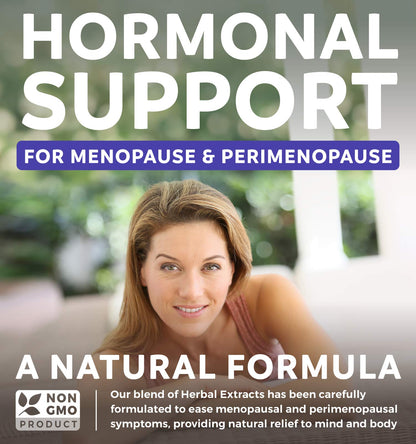 Complete Menopause Relief (Non-GMO) Multi-Symptom Relief From Hot Flashes, Night Sweats, Mood Swings