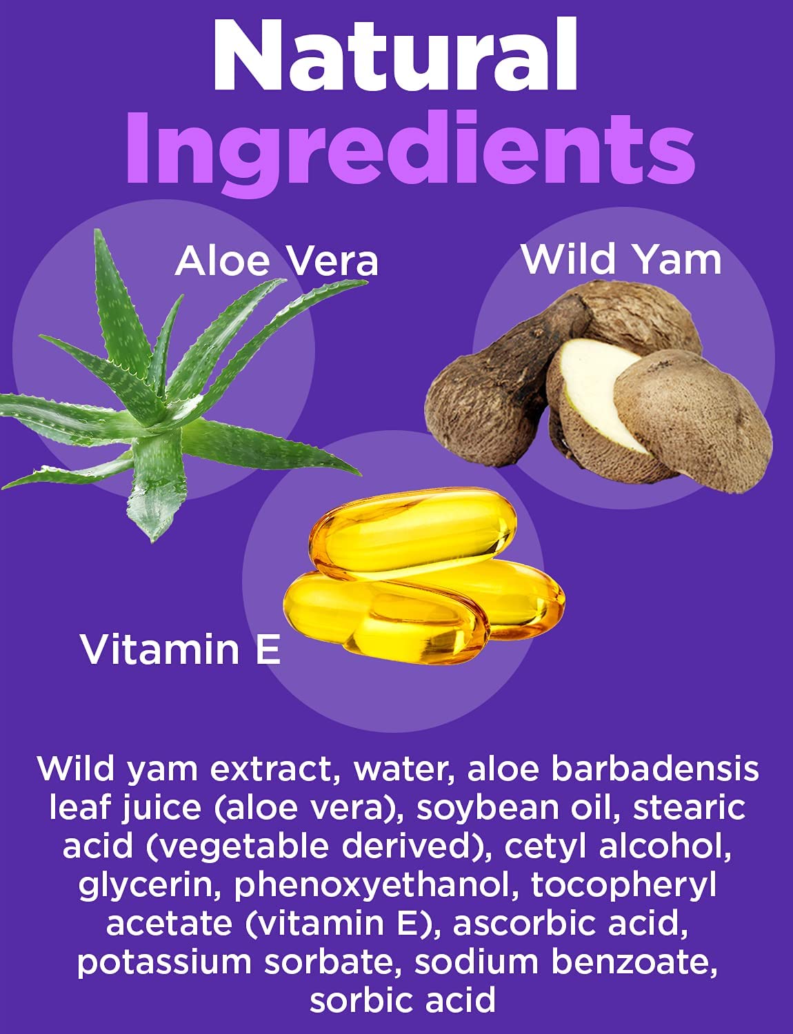 At Last Naturals Wild Yam Cream Menopause Relief, Perimenopause Support and PMS Relief At Last Naturals