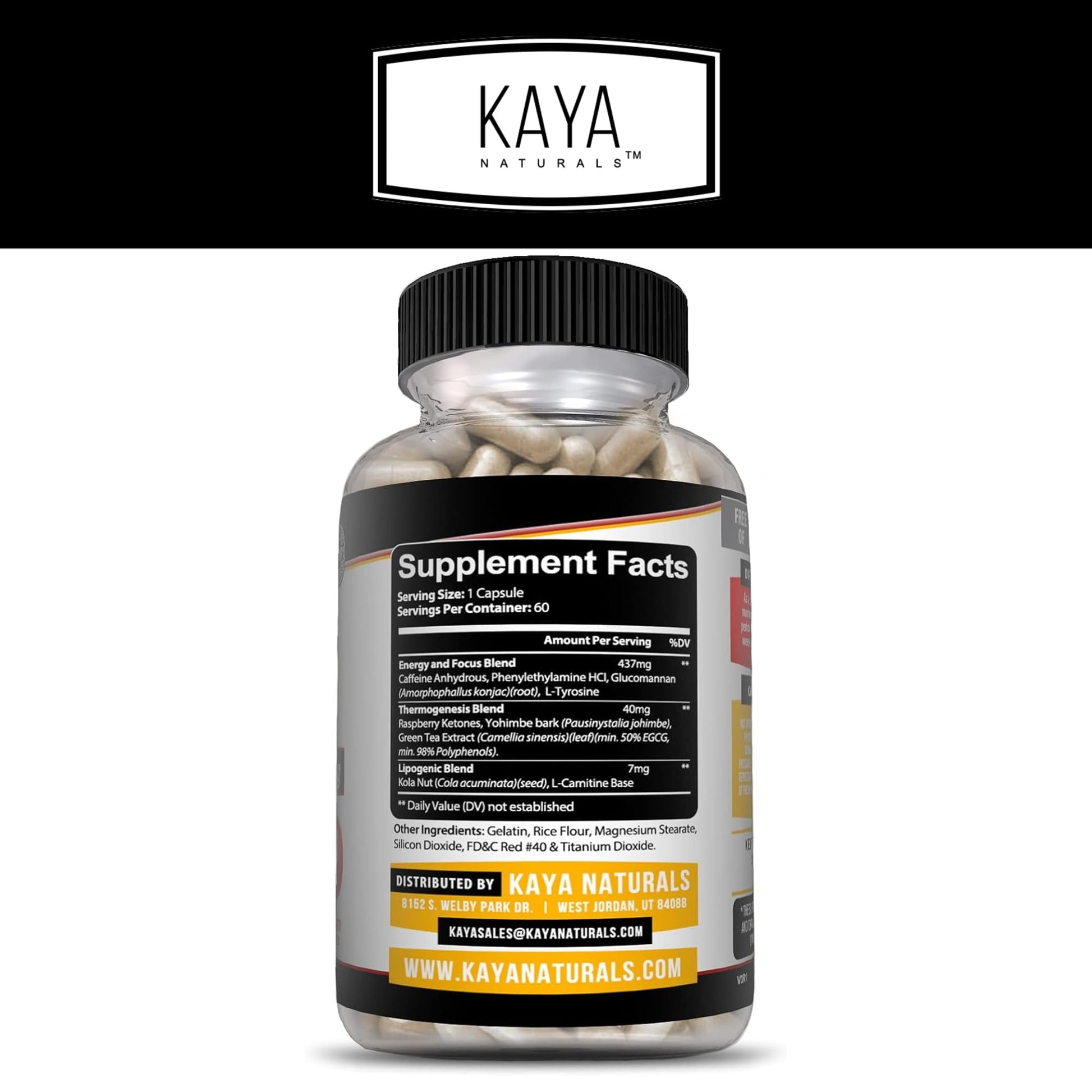 Kaya Naturals Oxy Burn - Weight Loss Pills for Women & Men - Appetite Suppressant Kaya Naturals