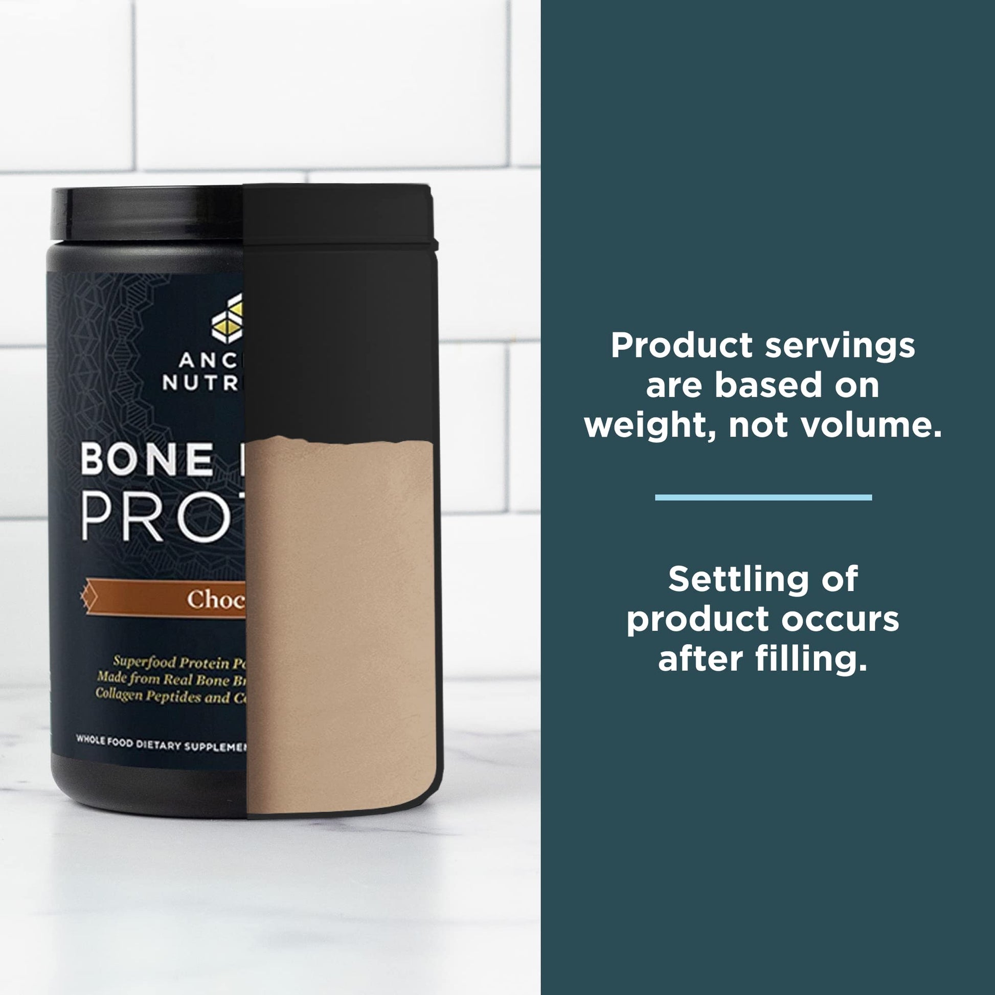 Ancient Nutrition Protein Powder Made from Real Bone Broth, Chocolate, 20g Protein Ancient Nutrition