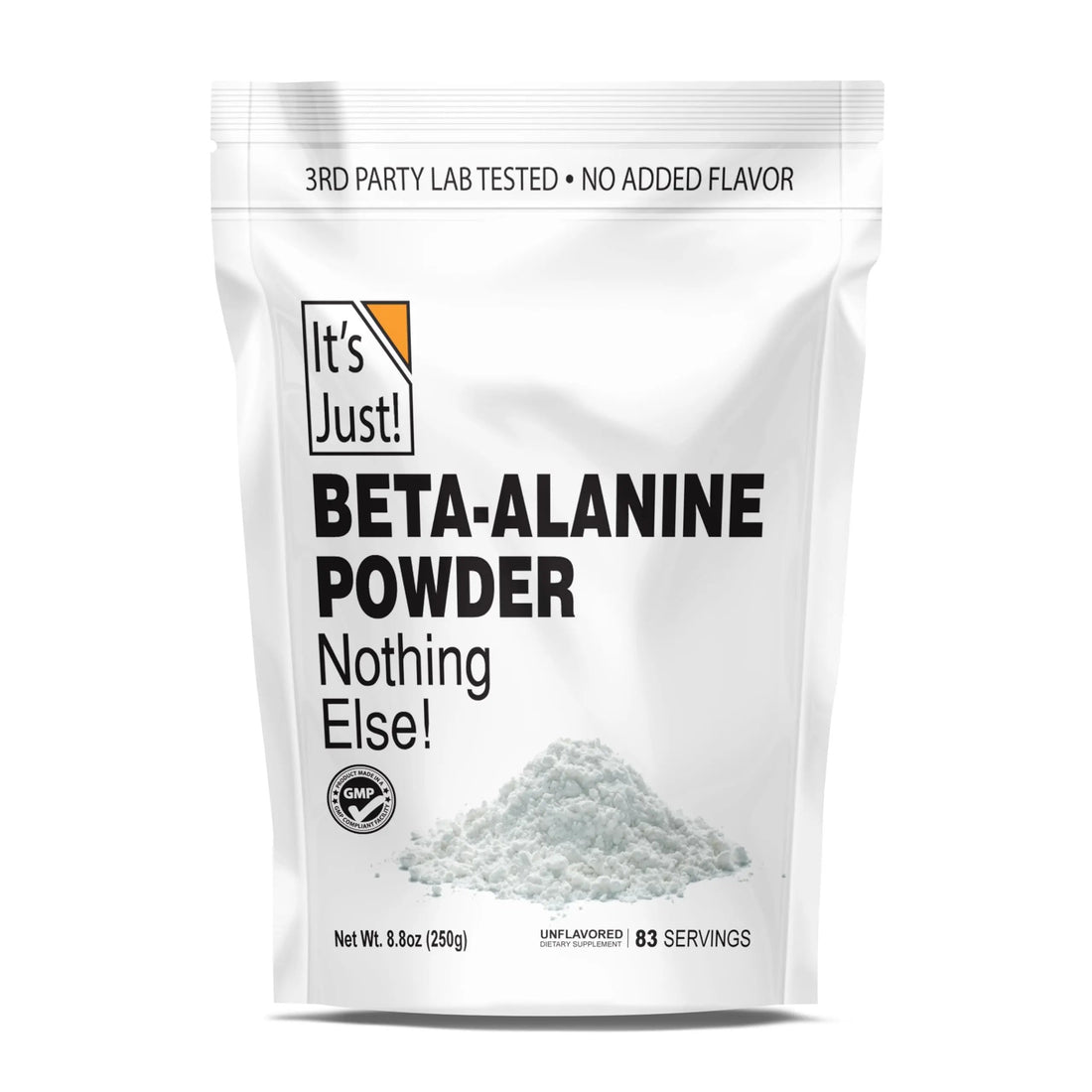 It's Just! - Beta-Alanine Powder, Pre-Workout Supplement, 250g Bulk, Unflavored