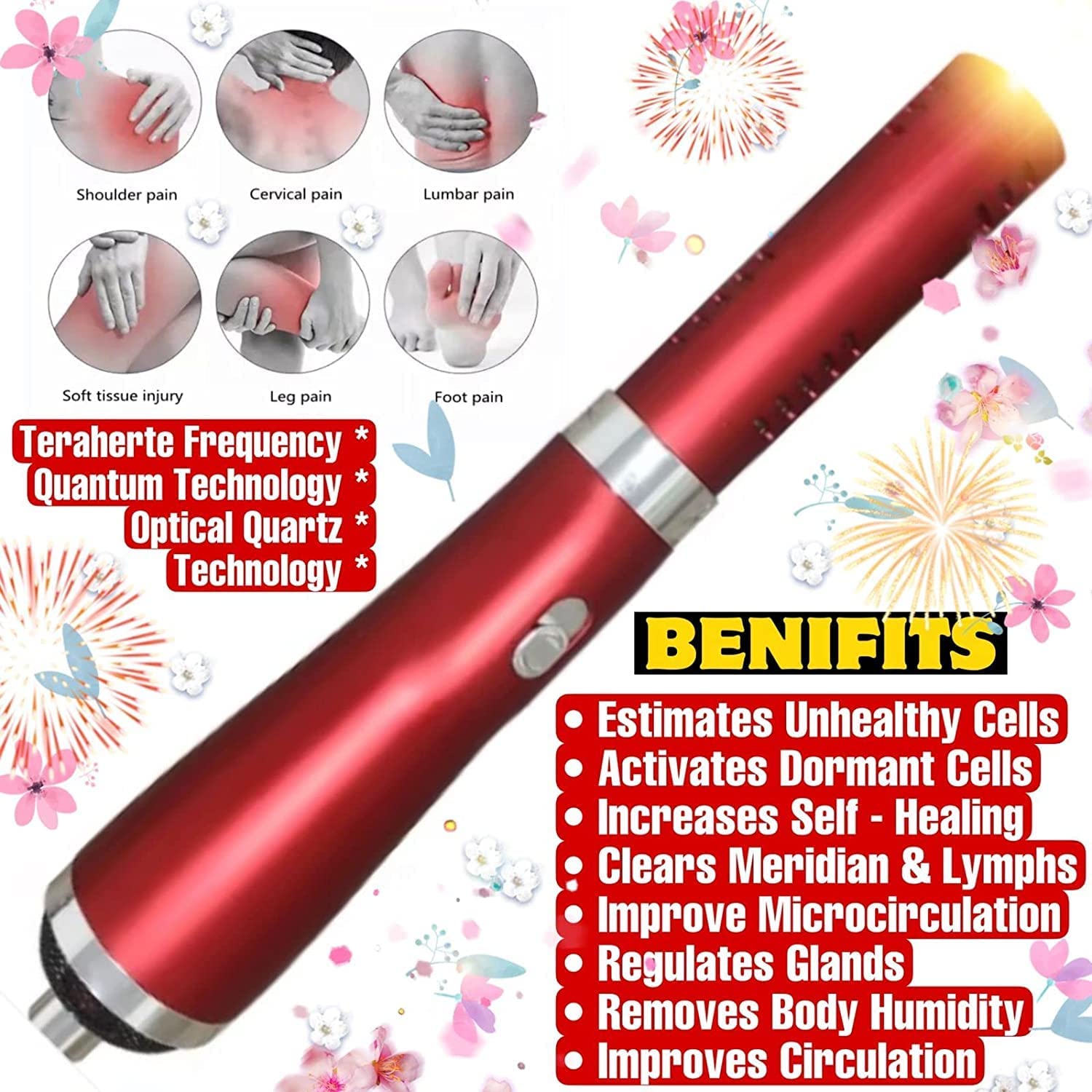 ACS MAT Electric Teracare Tera Heartz Healing Device iTeracare Device 3 in 1 Technology ACS MAT