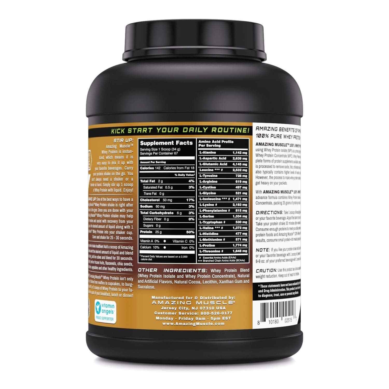 Amazing Muscle 100% Whey Protein Powder *Advanced Formula with Whey Protein Amazing Nutrition
