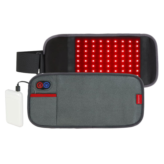 Comfytemp Red Light Therapy Belt, Cordless Infrared Red Light Therapy for Body Device, Wearable Red