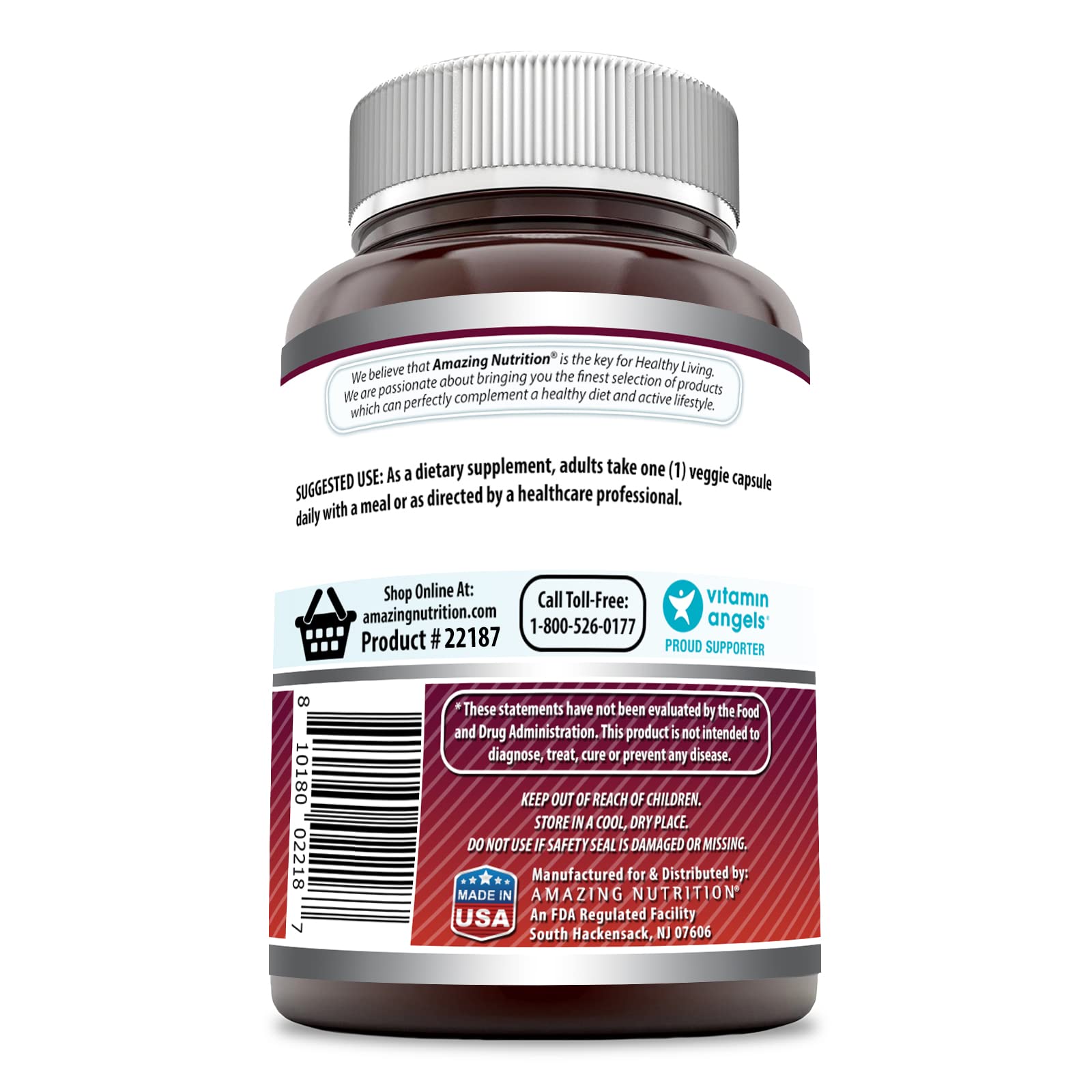 Amazing Formulas Quercetin 500mg 120 Veggie Capsules Supplement - Non-GMO Amazing Nutrition