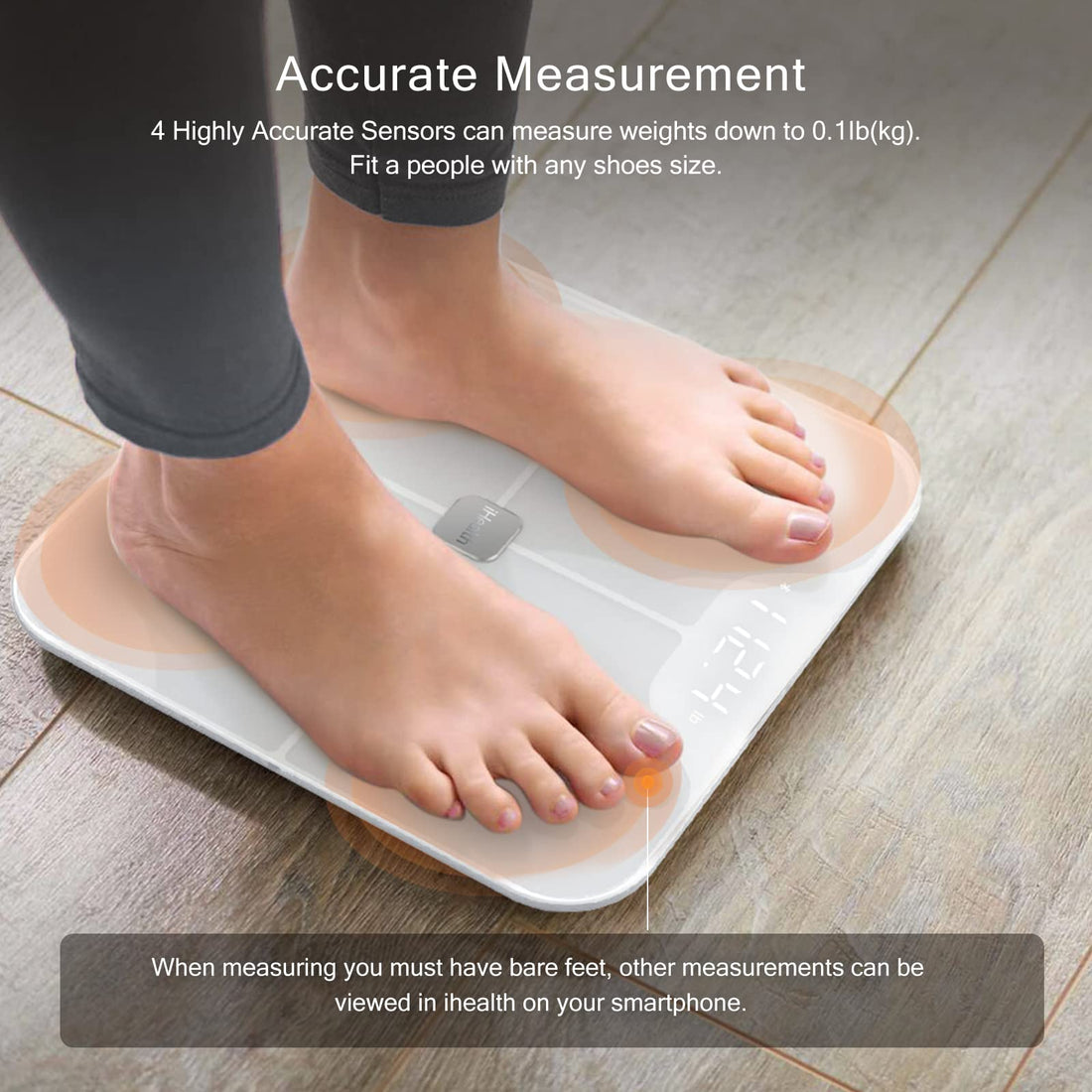 iHealth Nexus Smart Scale for Body Weight Bluetooth, Digital Bathroom Scale Body Fat and Muscle