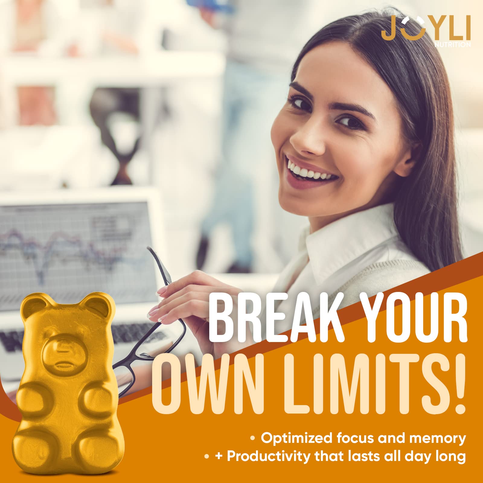 Joyli L Tyrosine Gummies 1000MG - L-Tyrosine Supplement for Kids & Adults JOYLI Nutrition