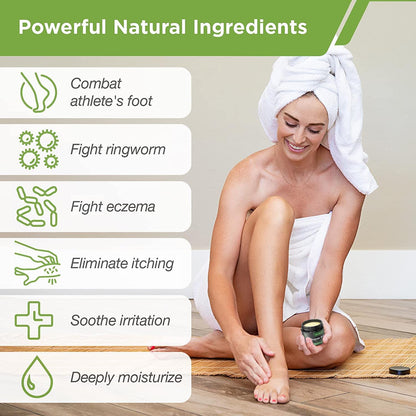 DAILY REMEDY Tea Tree Oil Extra Strength Super Balm - Athletes Foot Cream Combats