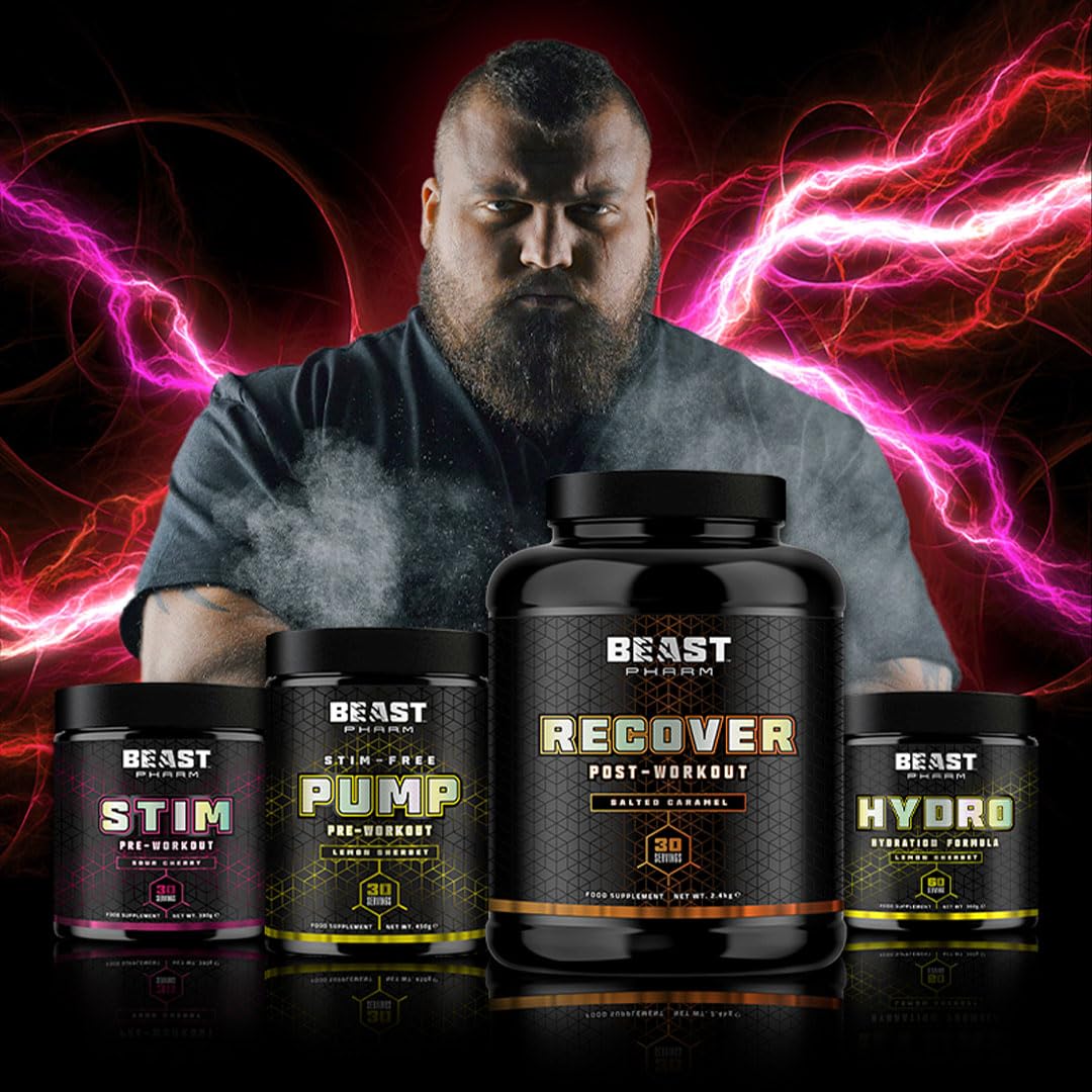 Beast Pharm | Recover Whey Protein Powder | 2.4kg/30 Servings | Cookies & Cream