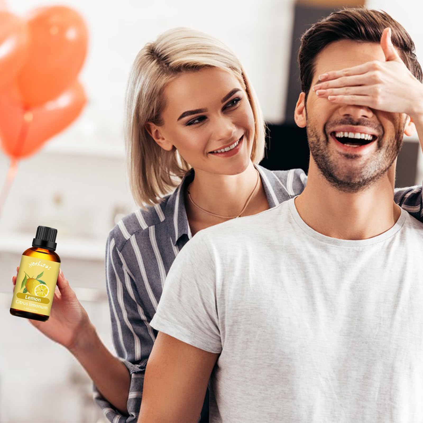 yethious Lemon Essential Oil Lemon Essential Oill for Diffuser, Perfume, Body, Skin, Hair, Candle Soap yethious