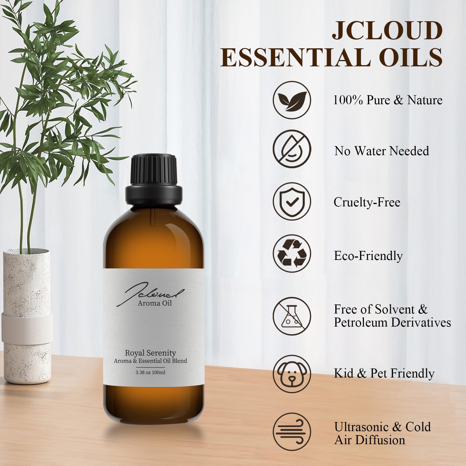 JCLOUD Royal Serenity Essential Oil Inspired by Ritz-Carlton Hotel | Hotel Collection - Pure Aromatherapy JCLOUD
