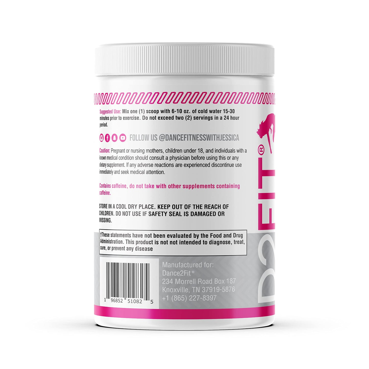 D2Fit (by Jessica Bass Women’s Pre Workout Multi Collagen (2.5g) + Biotin (150mcg)