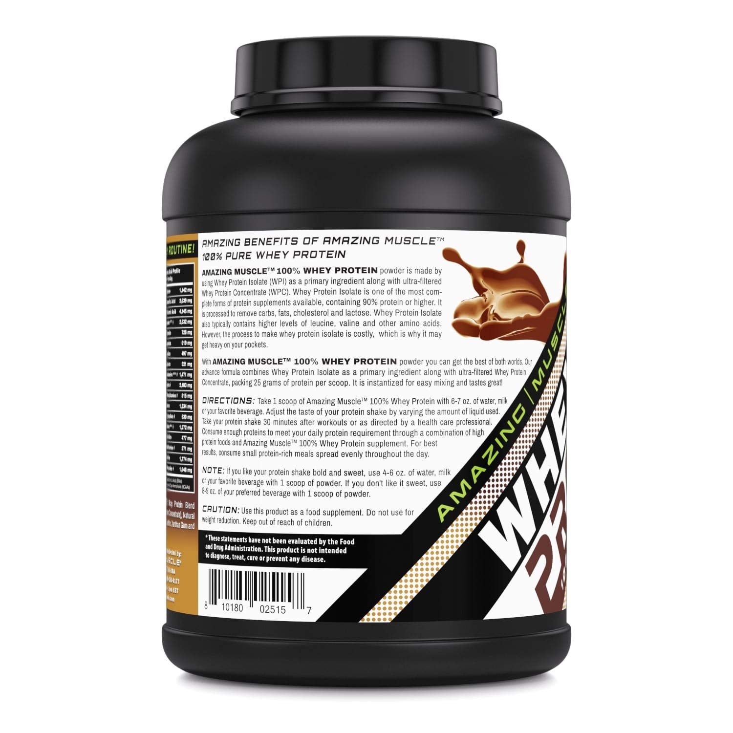 Amazing Muscle 100% Whey Protein Powder *Advanced Formula with Whey Protein Amazing Nutrition