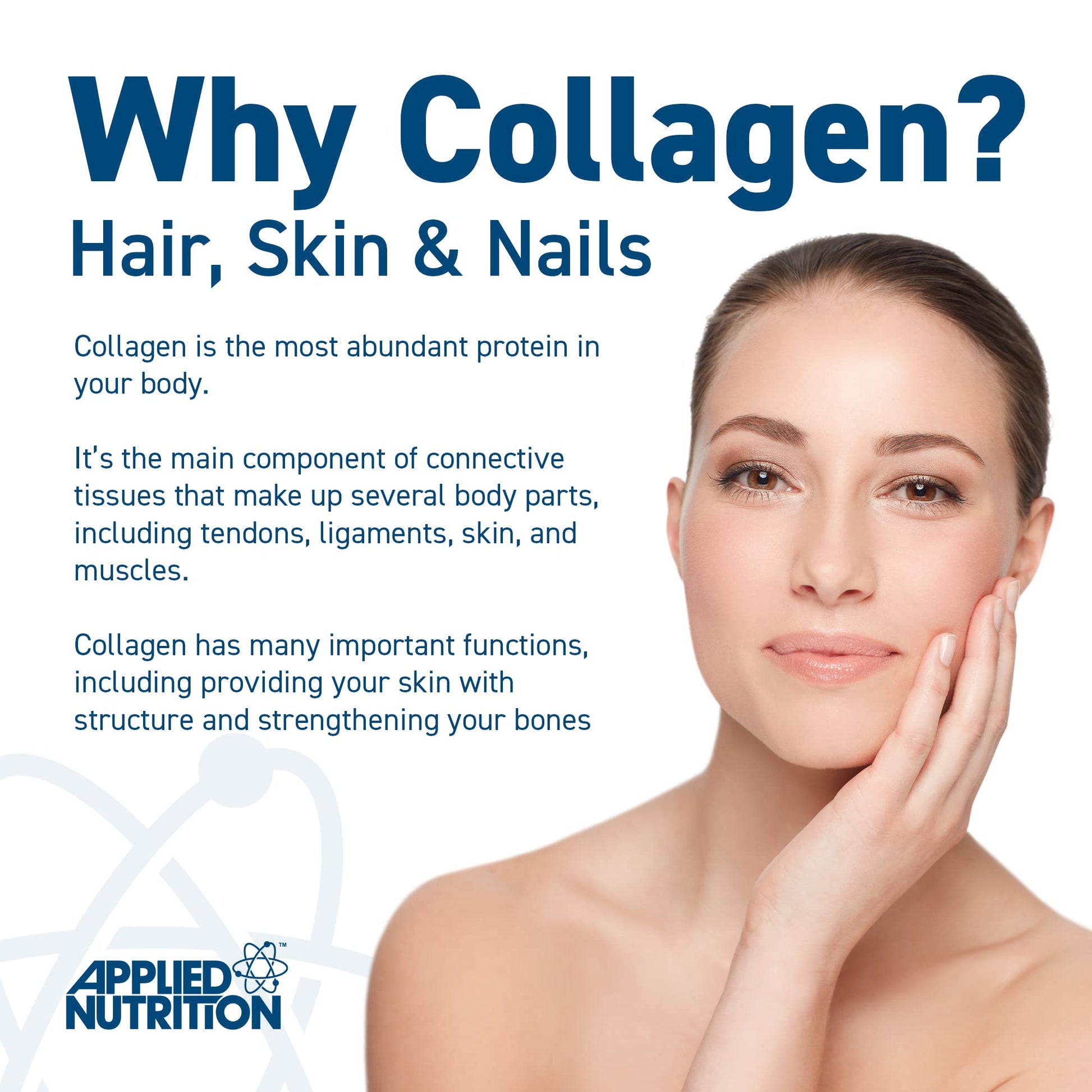 Applied Nutrition Marine Collagen Powder - Hydrolysed Collagen Protein, Healthy Skin, Hair, Nails Applied Nutrition