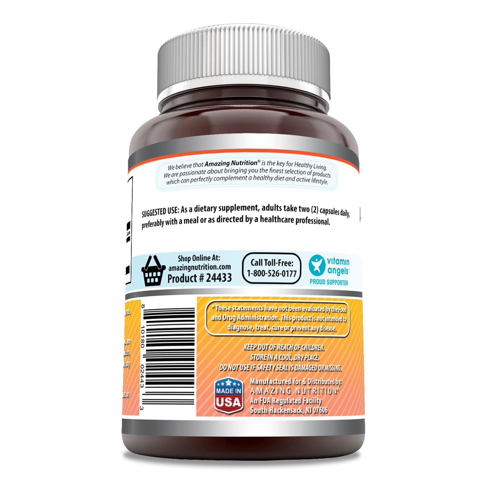 Amazing Formulas Berberine 1000mg Per Serving 120 Capsules Supplement | Non GMO Amazing Nutrition