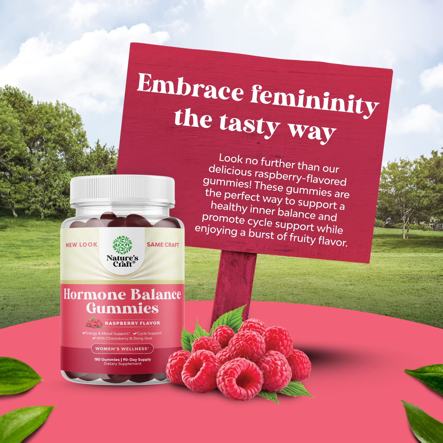 Hormone Balance for Women of All Ages - PMS Gummies and Cycle Support Supplements Natures Craft