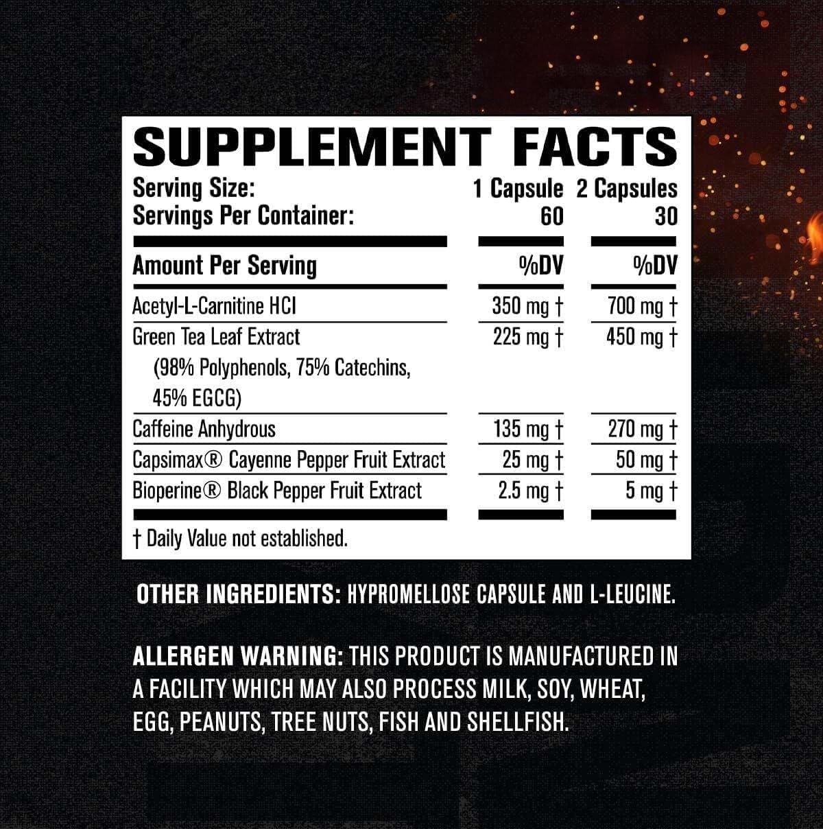 Jacked Factory Burn-XT Clinically Studied Fat Burner & Weight Loss Supplement Jacked Factory
